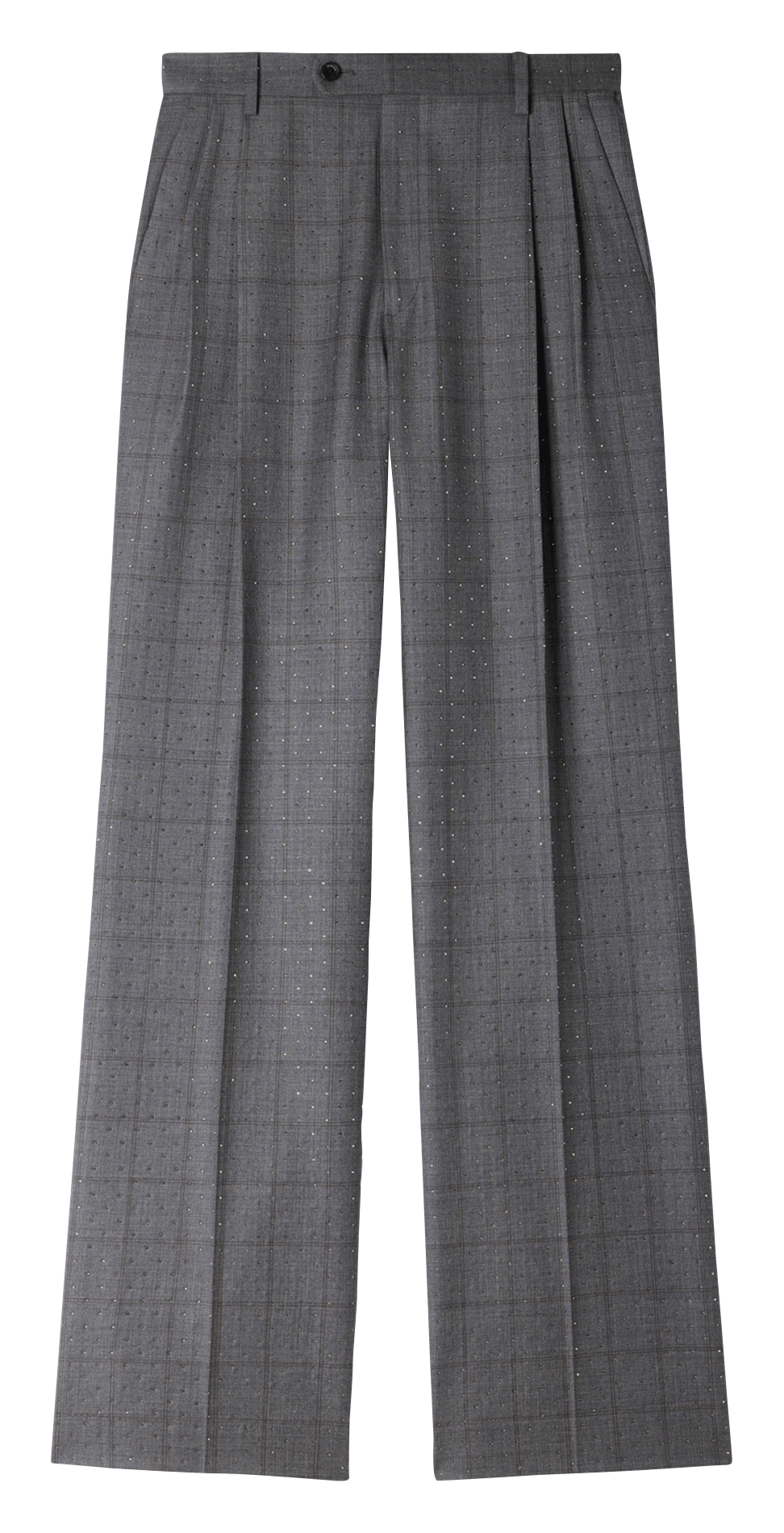 Pantalon large en laine SANDRO Gris