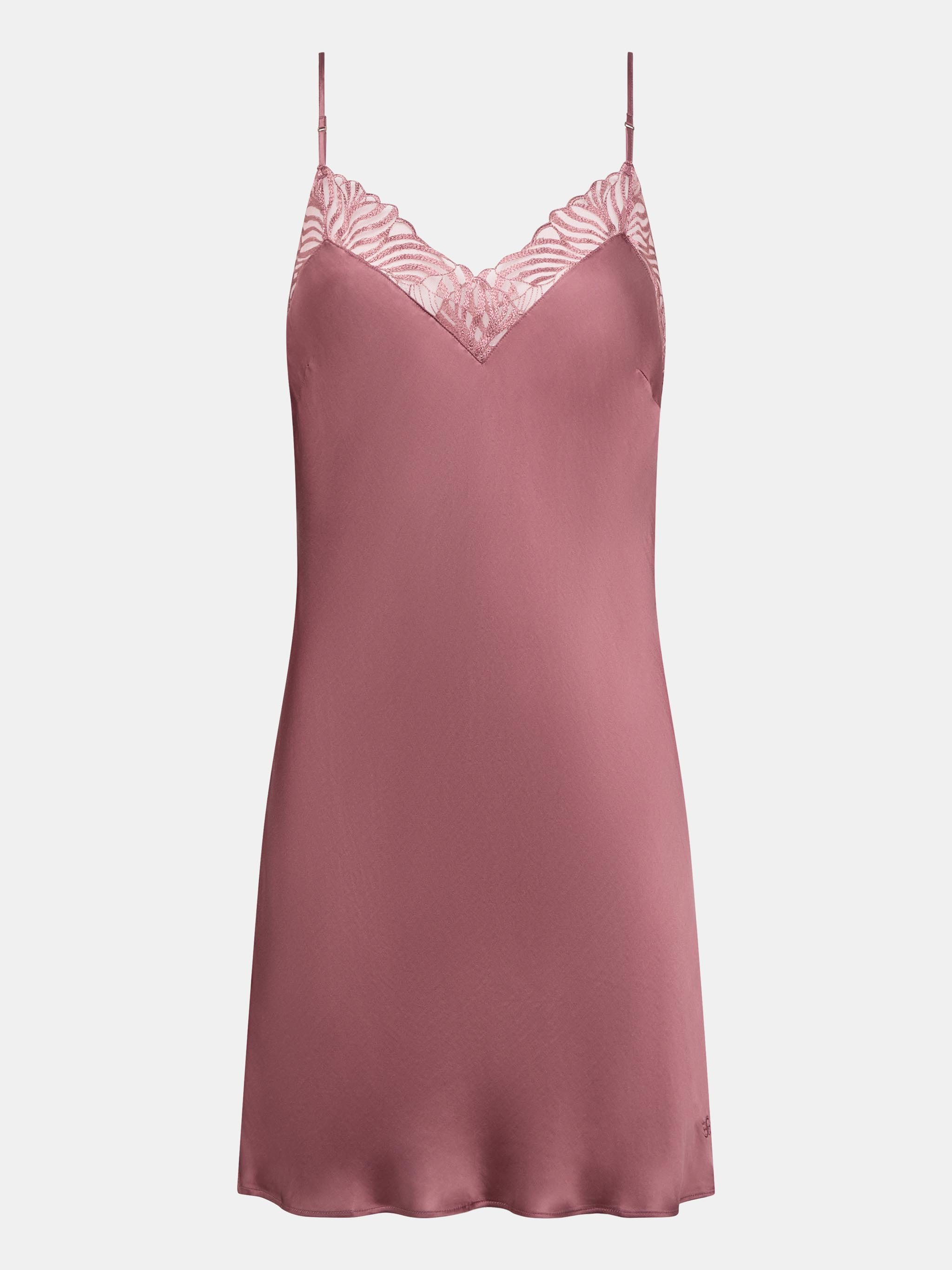 Embroidered nightgown CHANTELLE Brown
