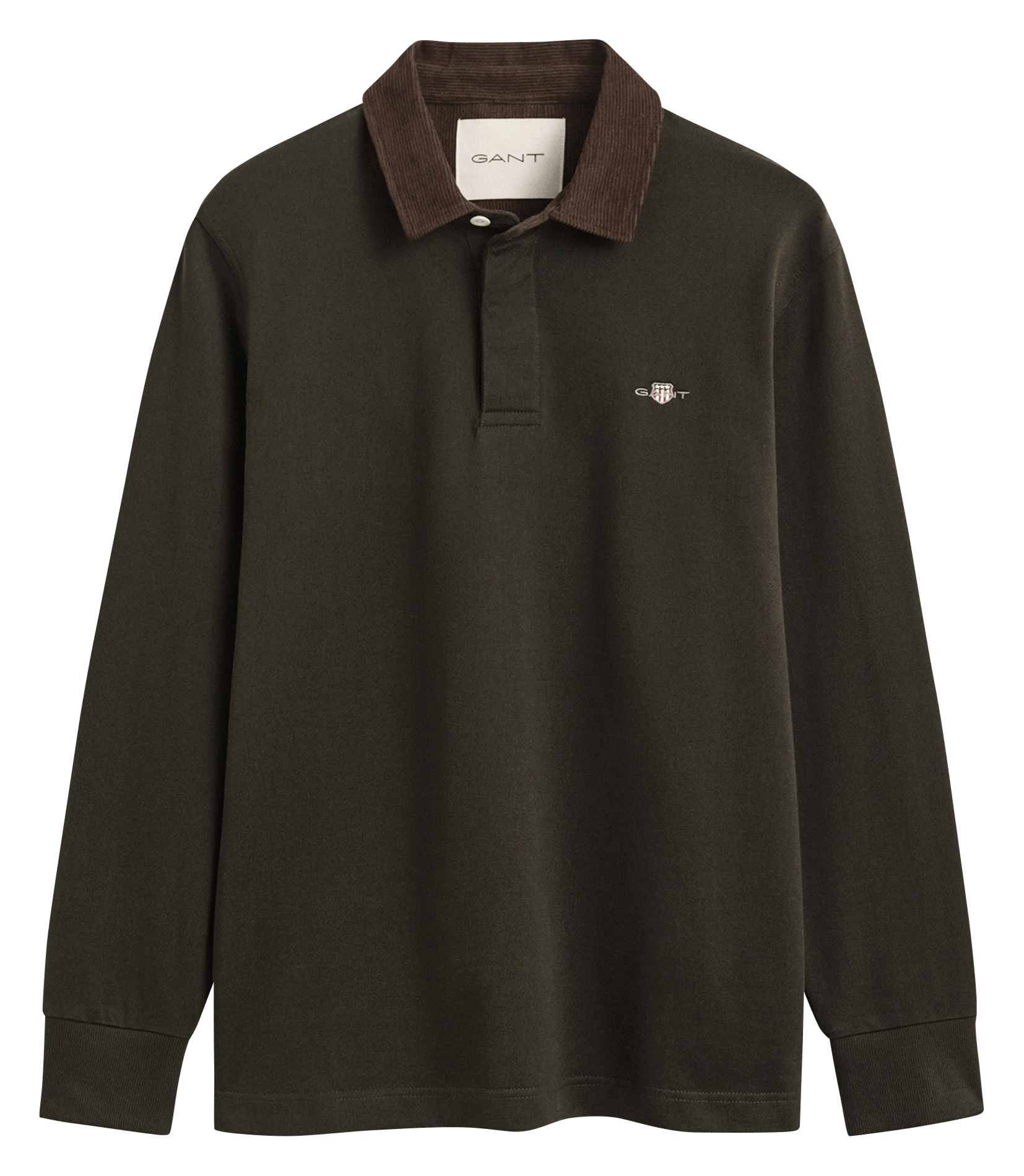 Polo manches longues en coton GANT Vert
