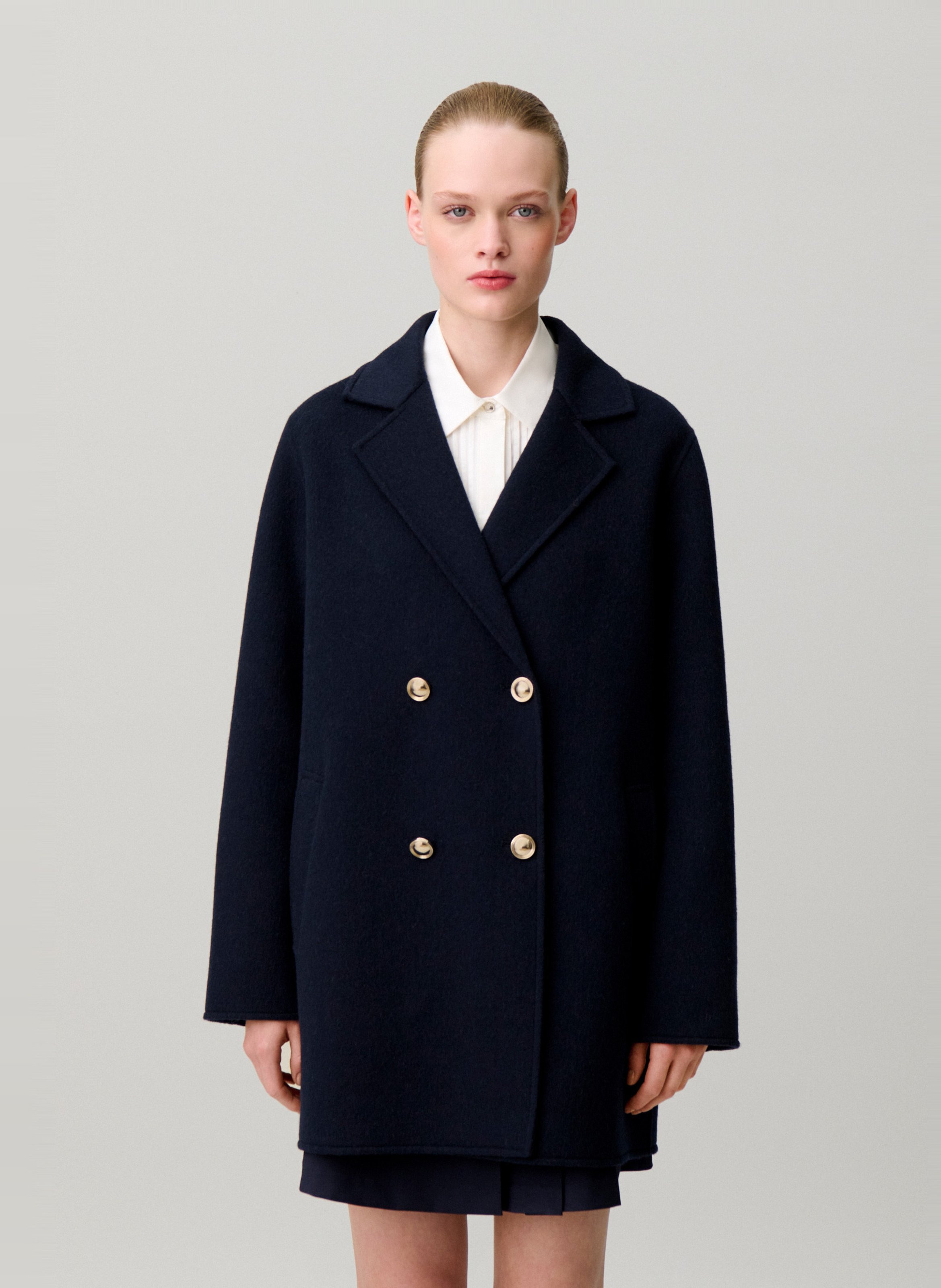 Straight coat CLAUDIE PIERLOT Blue