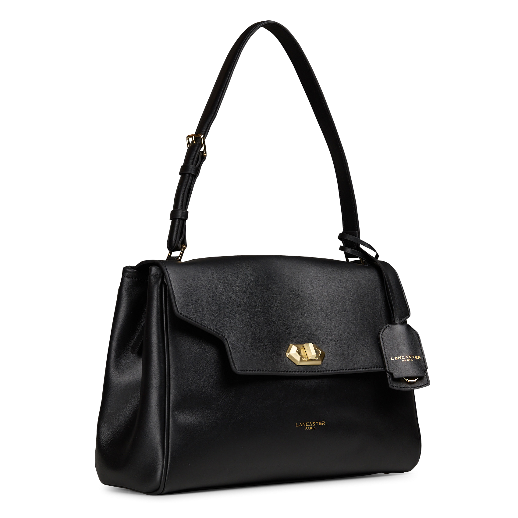 Leren handtas LANCASTER PARIS Zwart