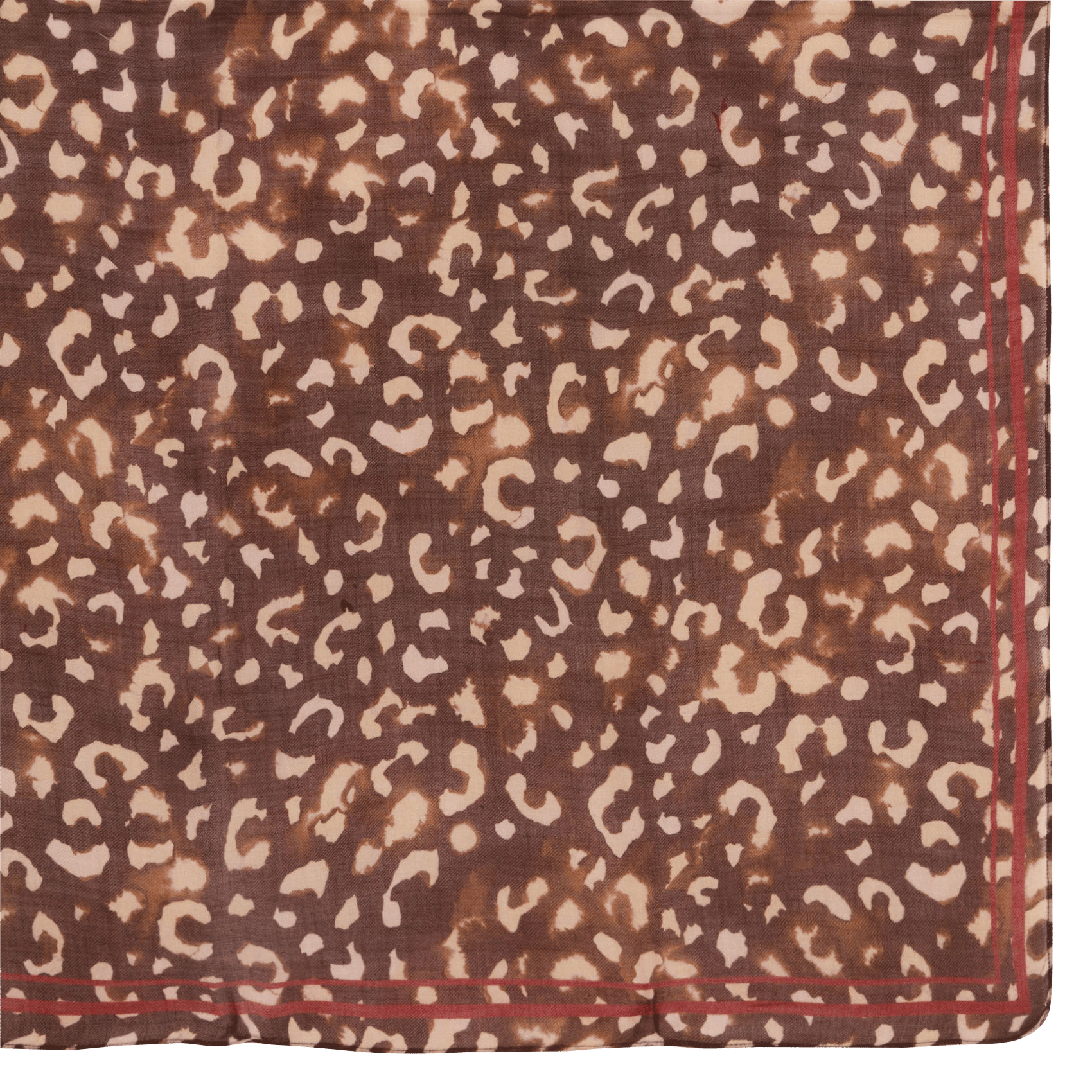 Wollen sjaal met luipaardprint HARTFORD Bruin