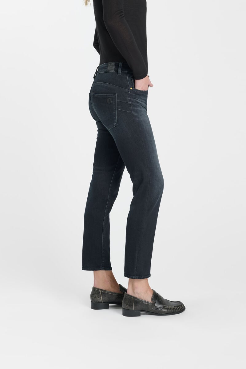 Jeans push-up  taille haute pulp, 7/8ème LE TEMPS DES CERISES Bleu