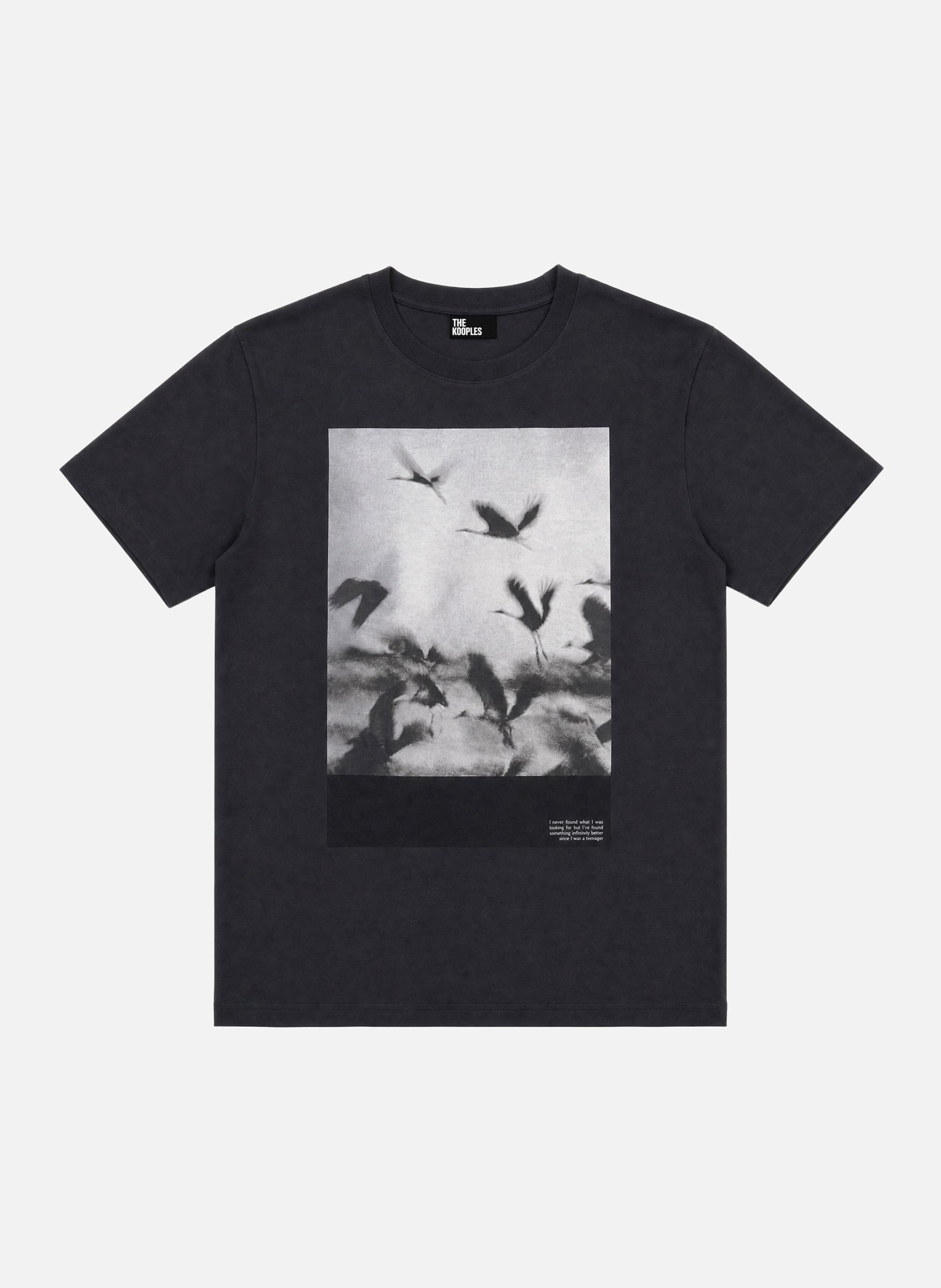 Black bird graphic T-shirt THE KOOPLES Black