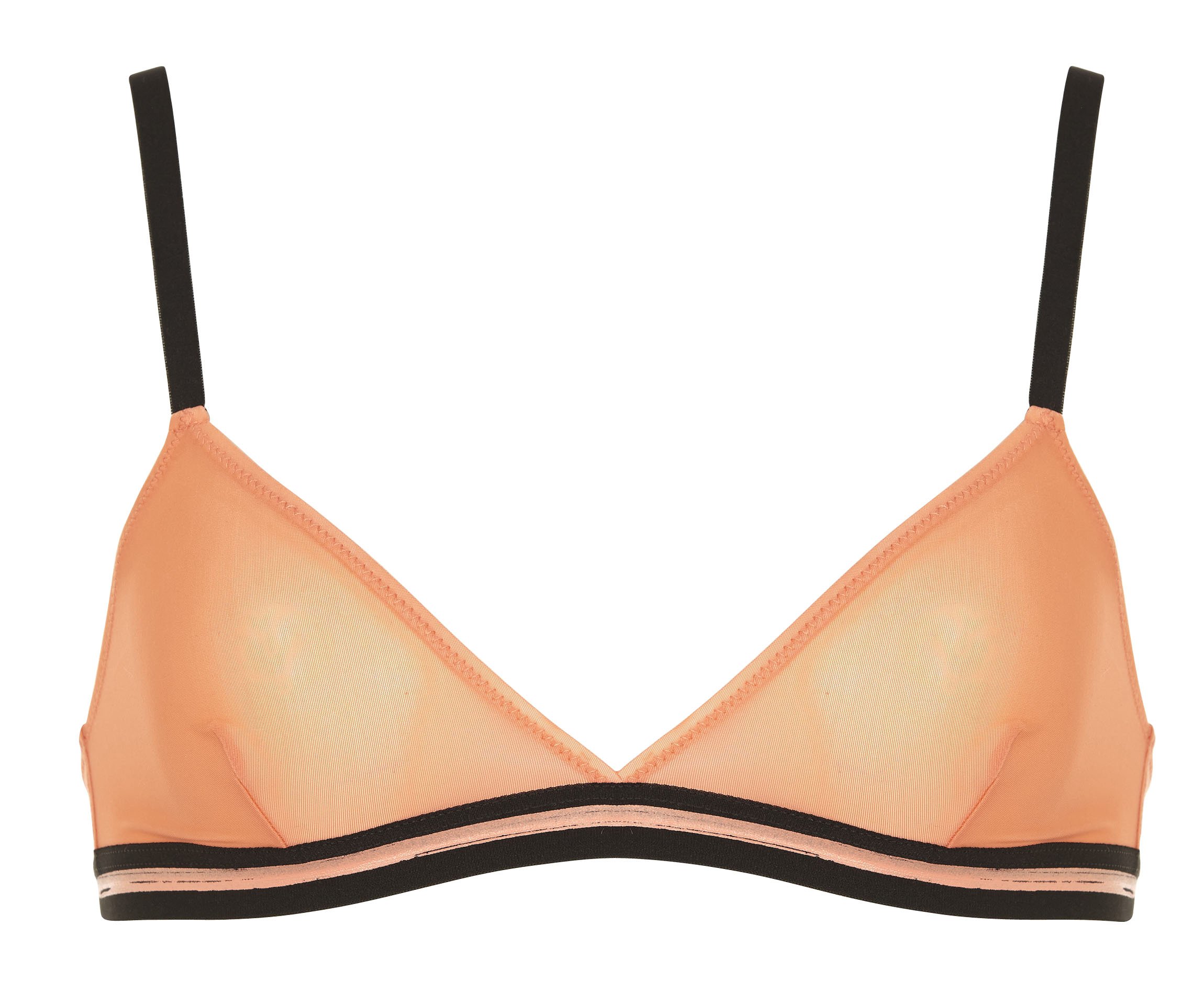 Soutien gorge triangle bicolore MOMONI Orange