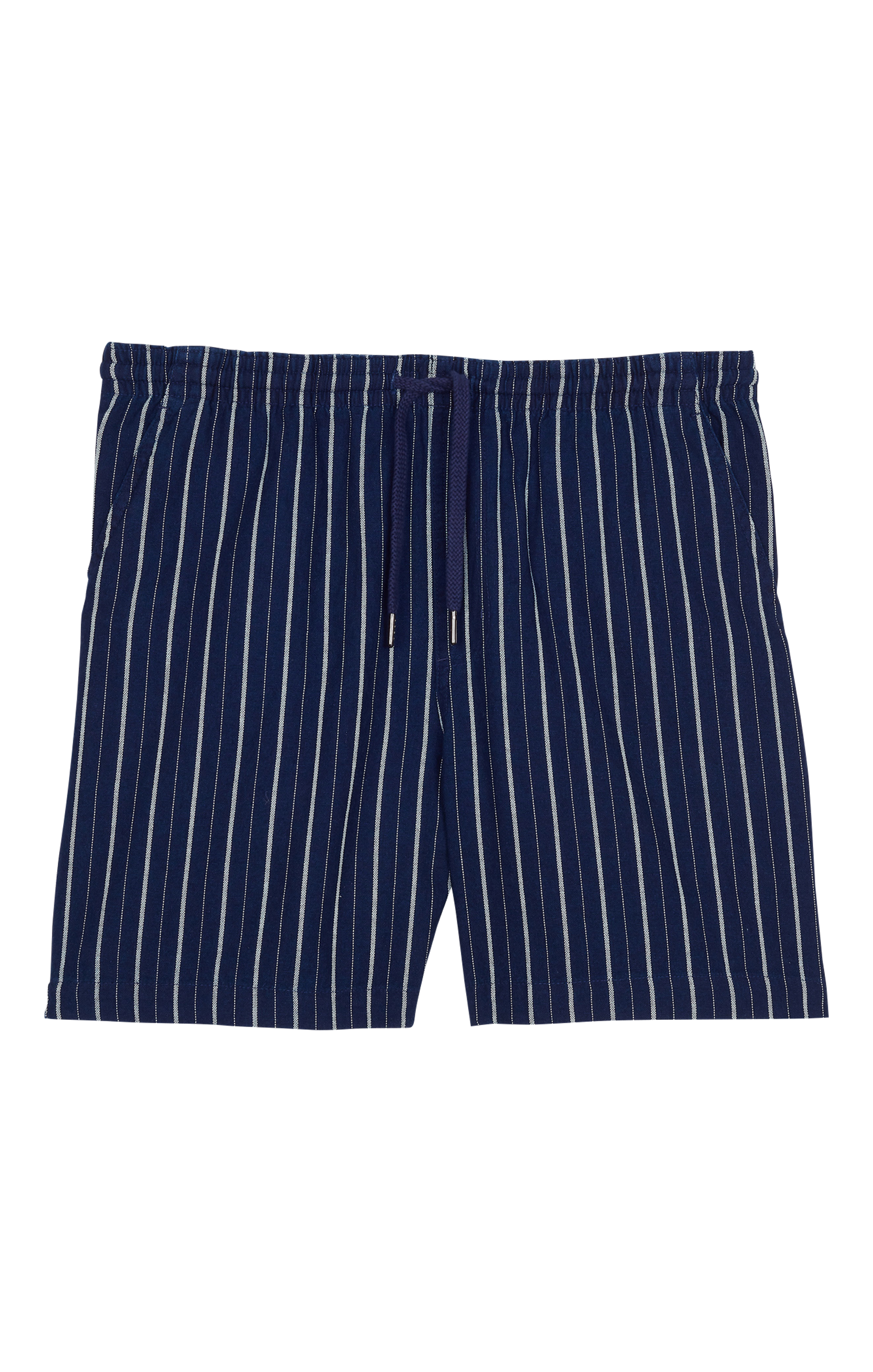 Striped cotton-blend shorts FARAH Blue