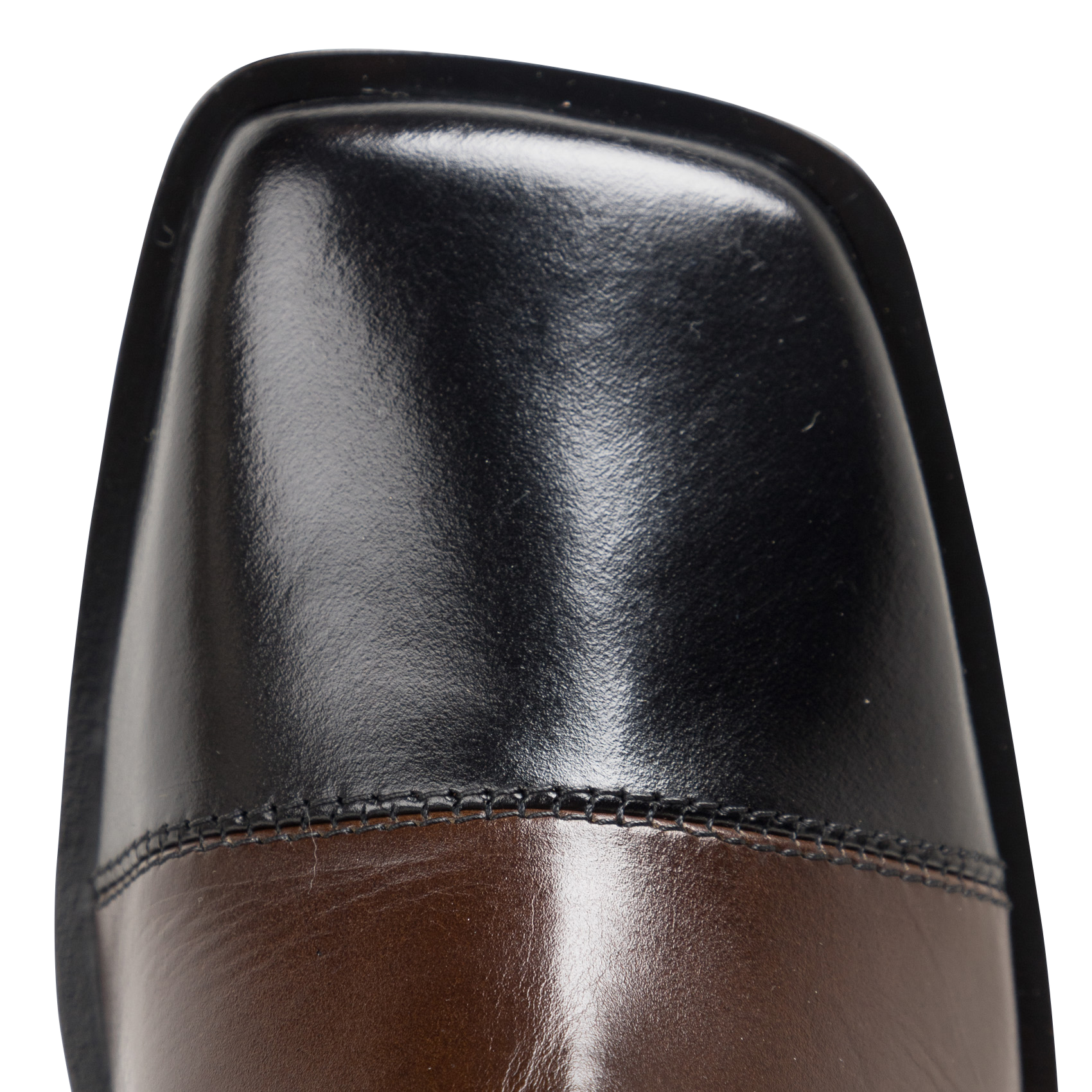 Bottines en cuir Noir