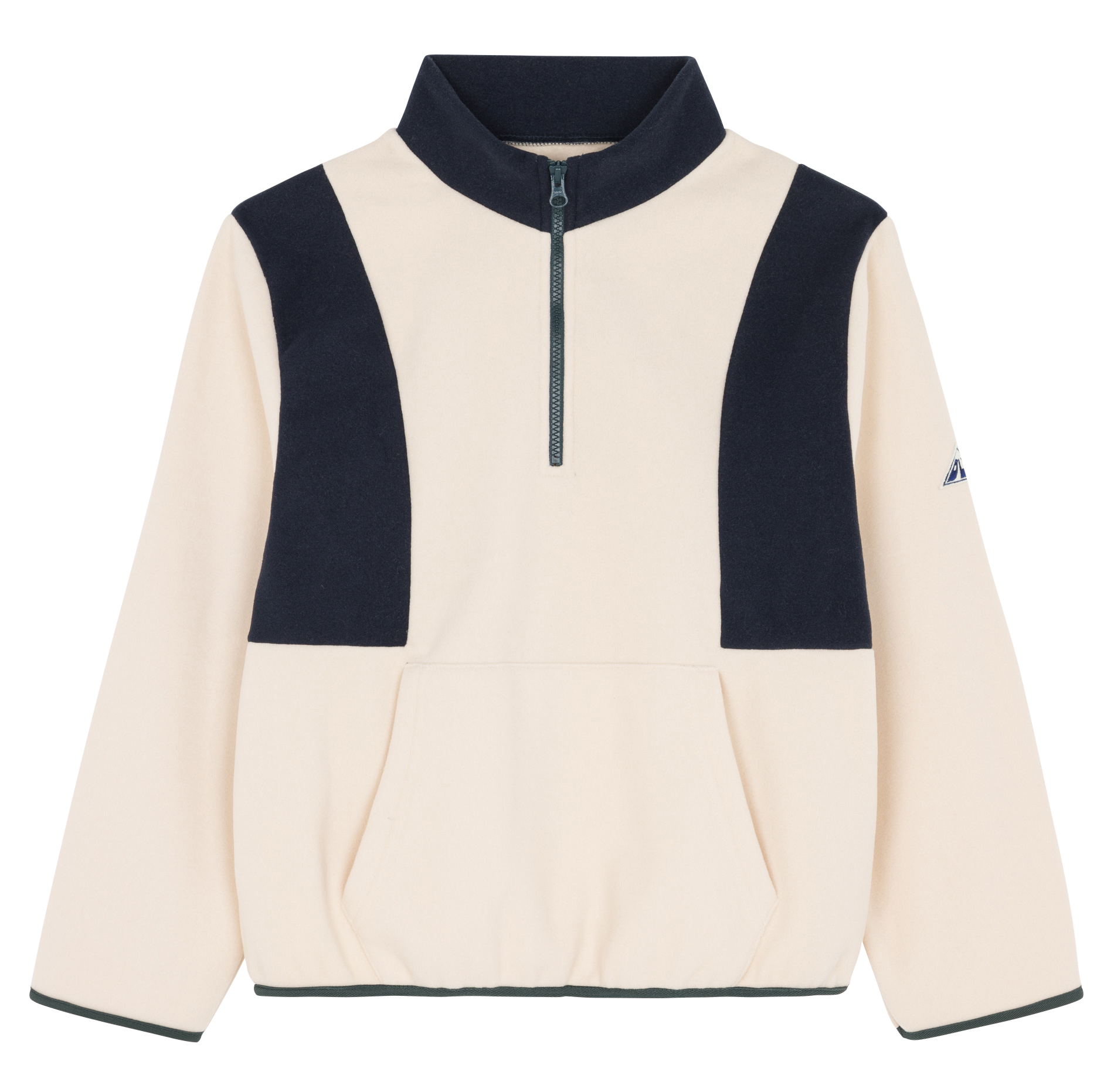 Zip-up high neck fleece BELLEROSE Beige