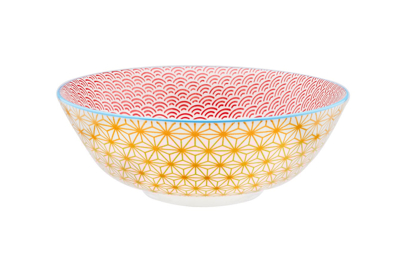 Bowl pattern ø21cm - 6 pieces - color BJORN Blue