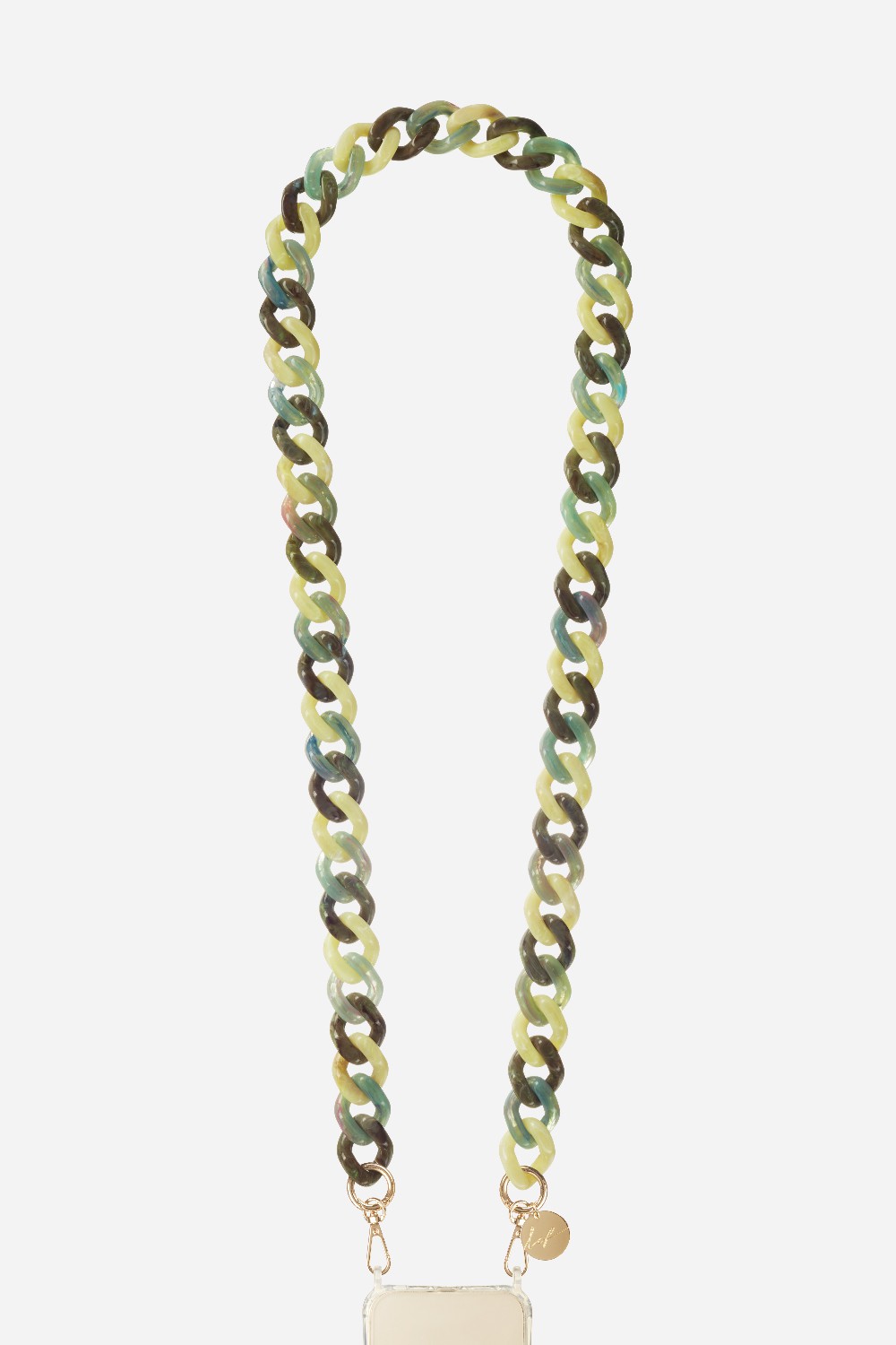 Resin phone chain GIA Vert multicolore
