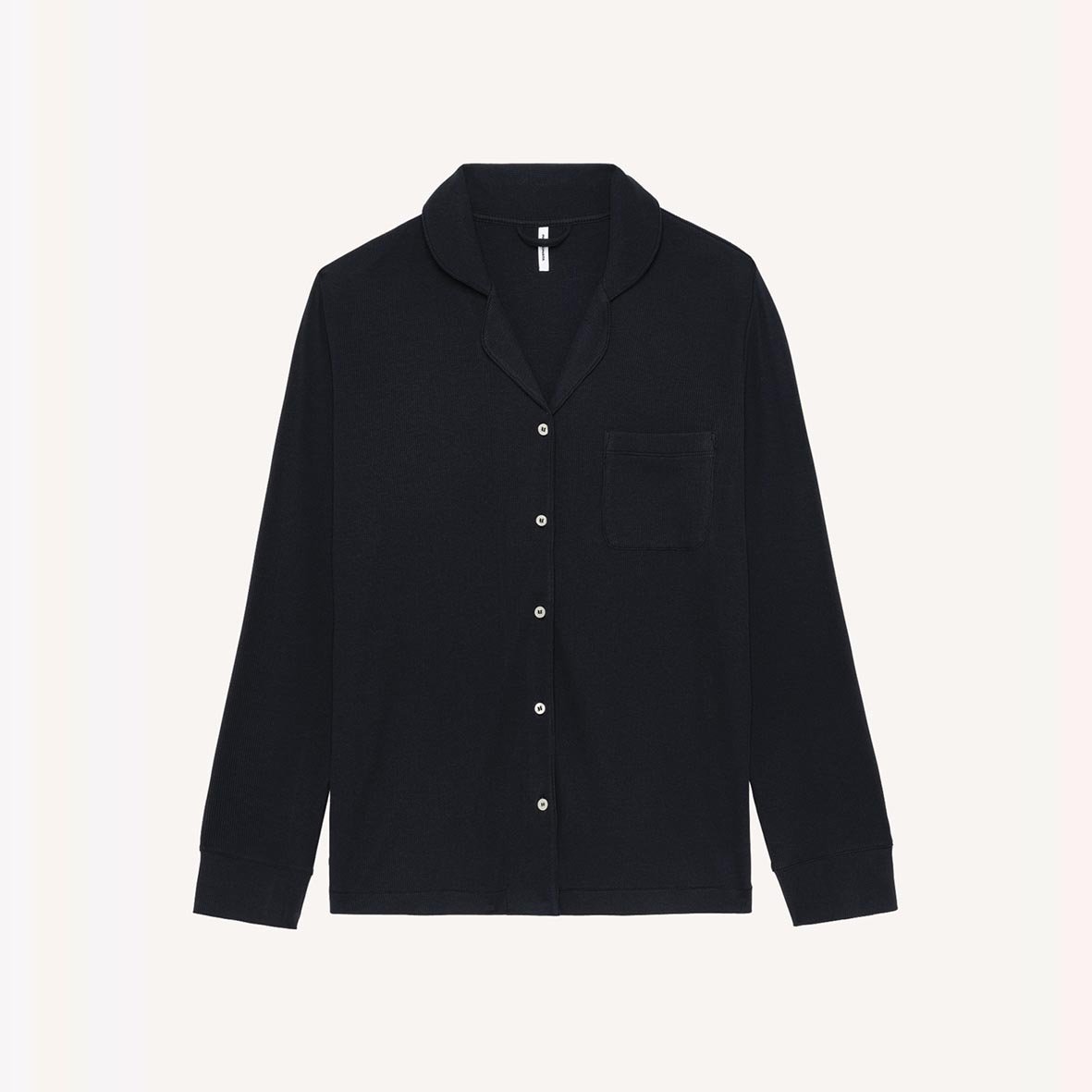 Long-sleeve pajama top PASSIONATA Black