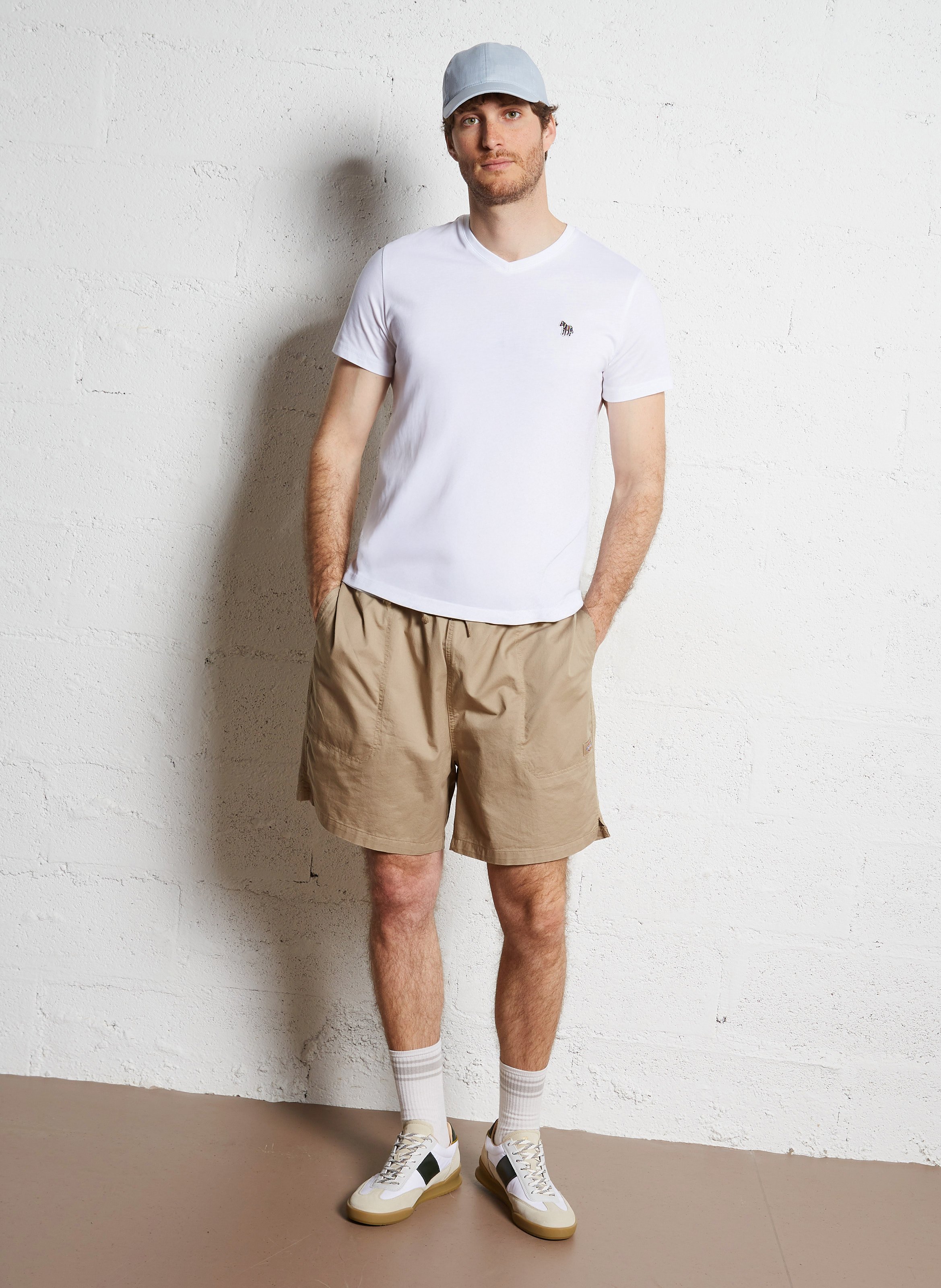 Straight cotton shorts DICKIES Beige