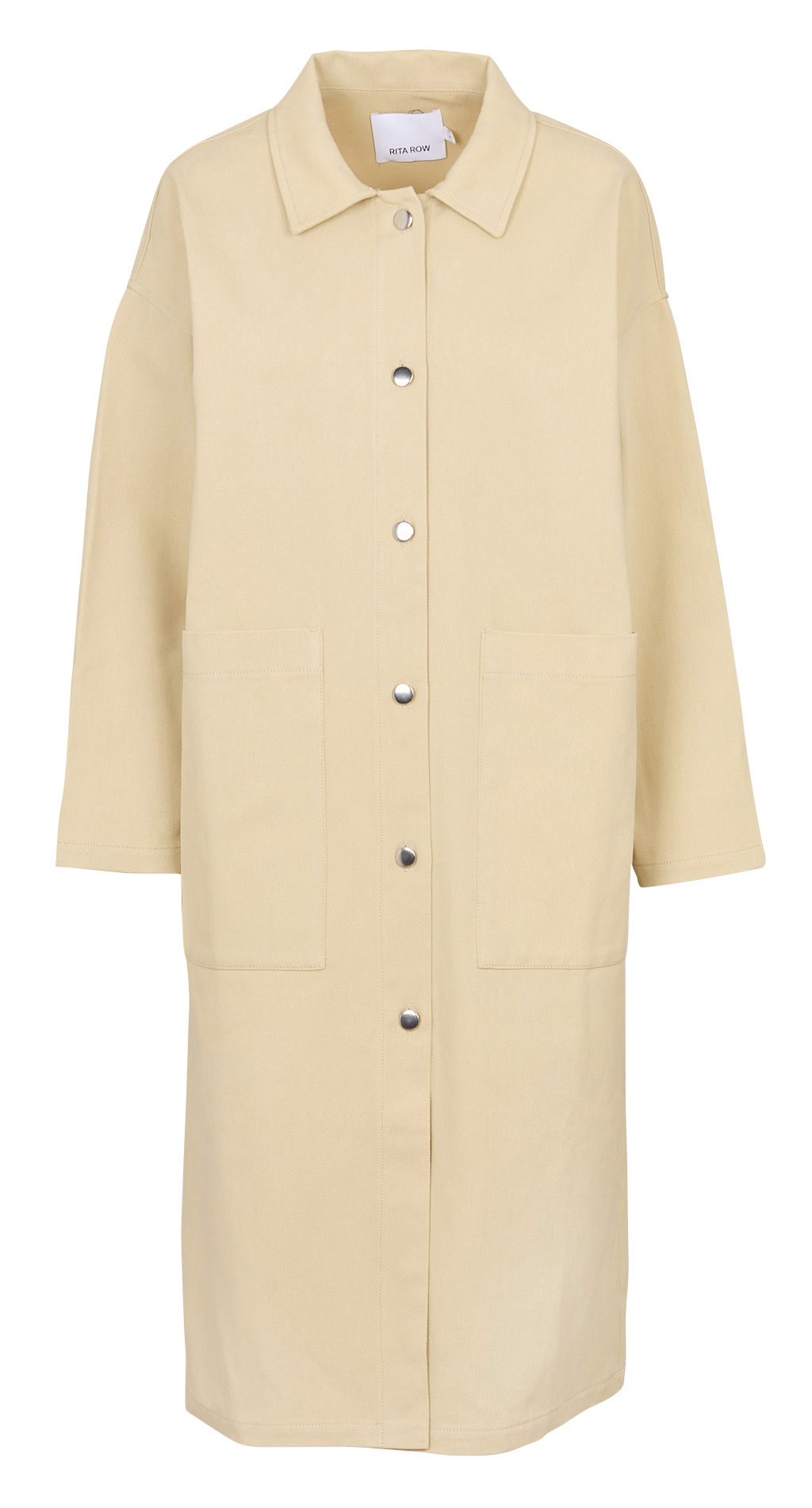 Veste longue en coton RITA ROW Beige