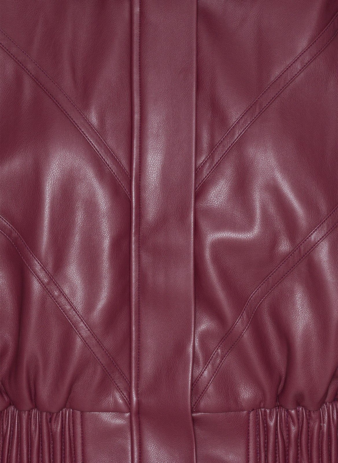 Jacket with classic leather effect collar ROTATE Brown