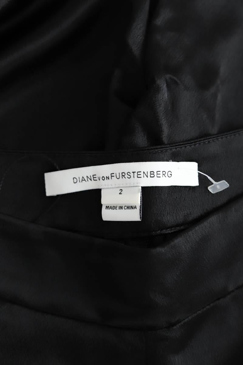 Black straight-leg  pants DIANE VON FURSTENBERG - Seconde Main Black