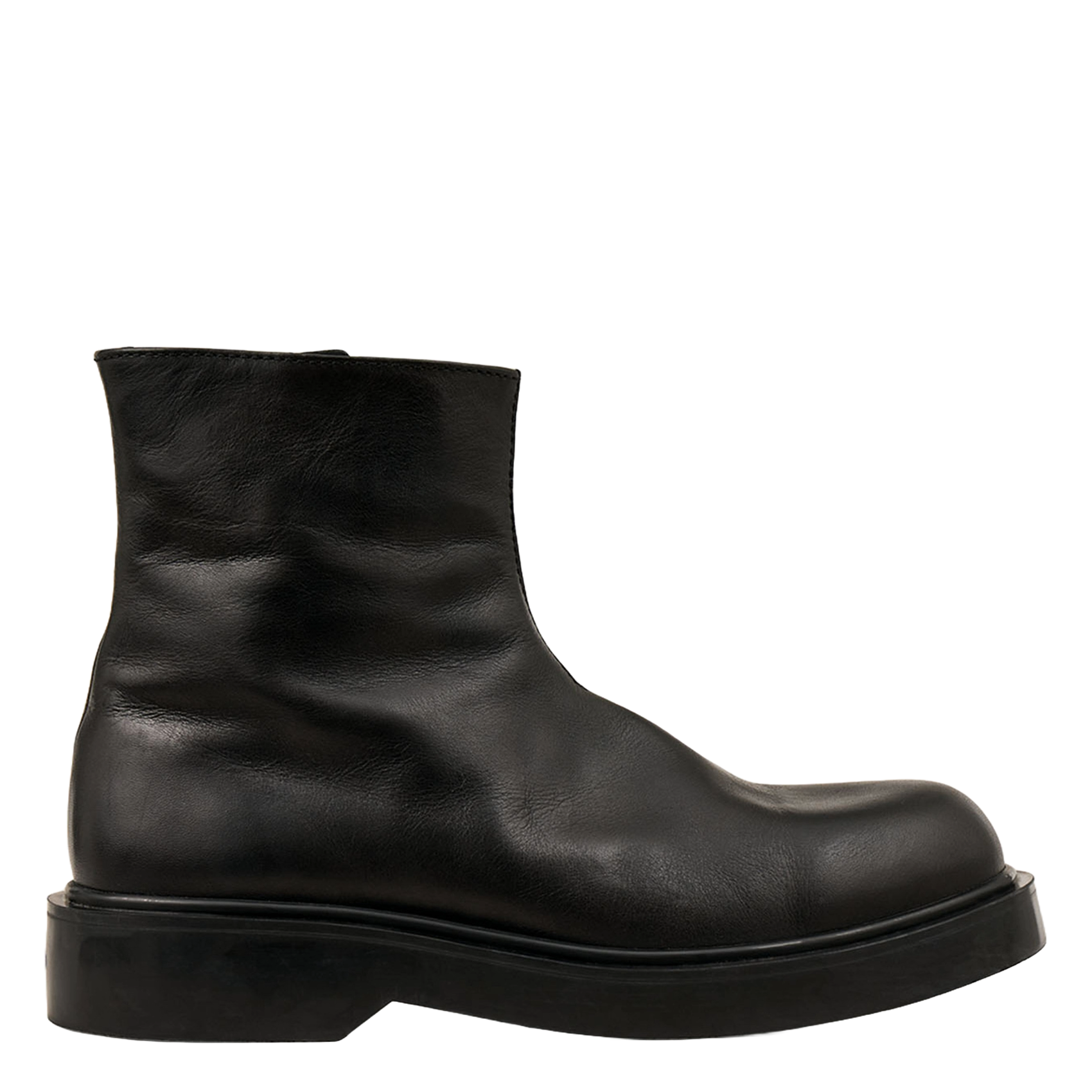 Effen leren laarzen SANDRO Zwart