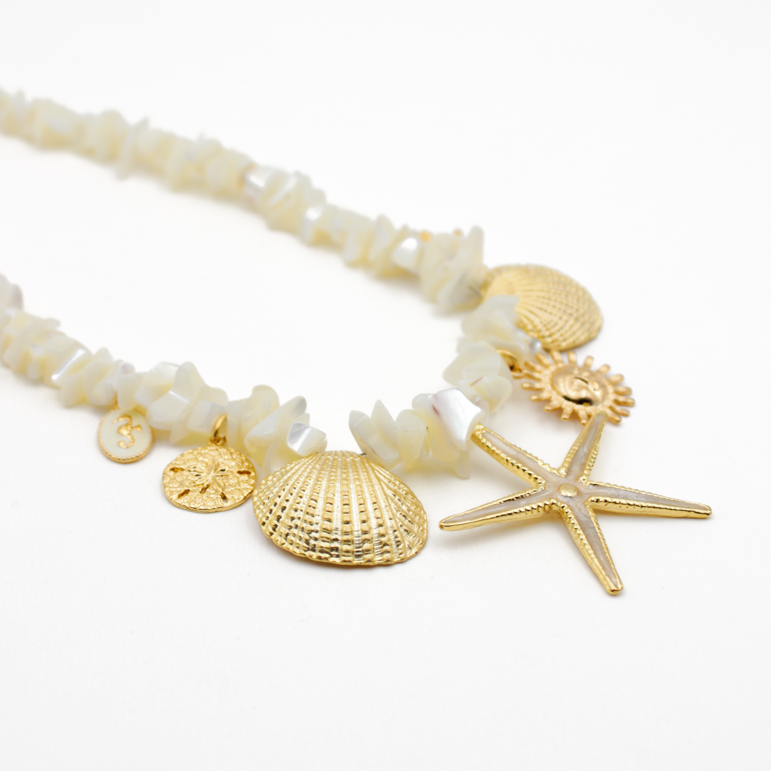 Collier crunchs grigris - eve L'ATELIER DES DAMES Doré