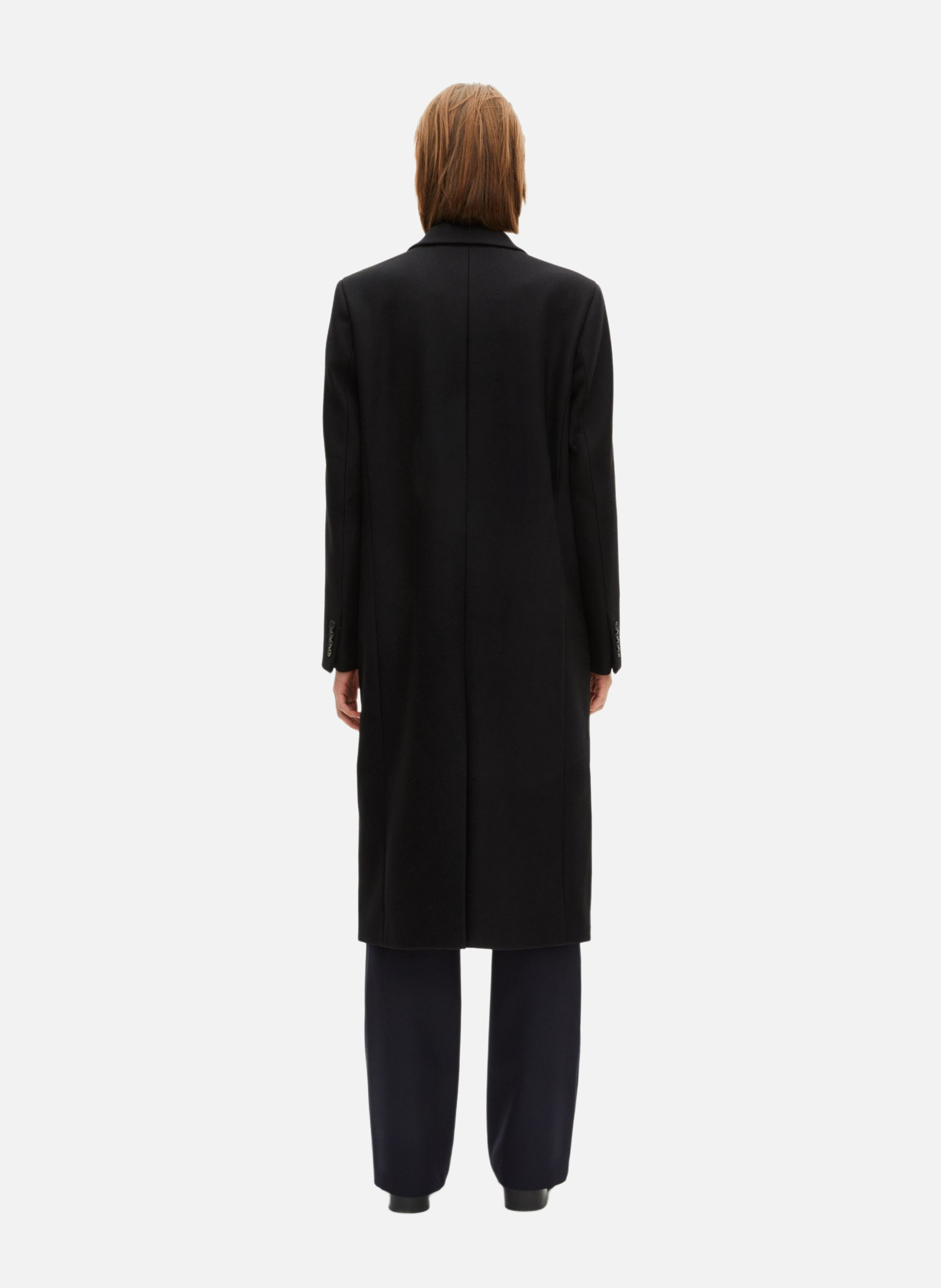 Long crossed coat THE KOOPLES Black