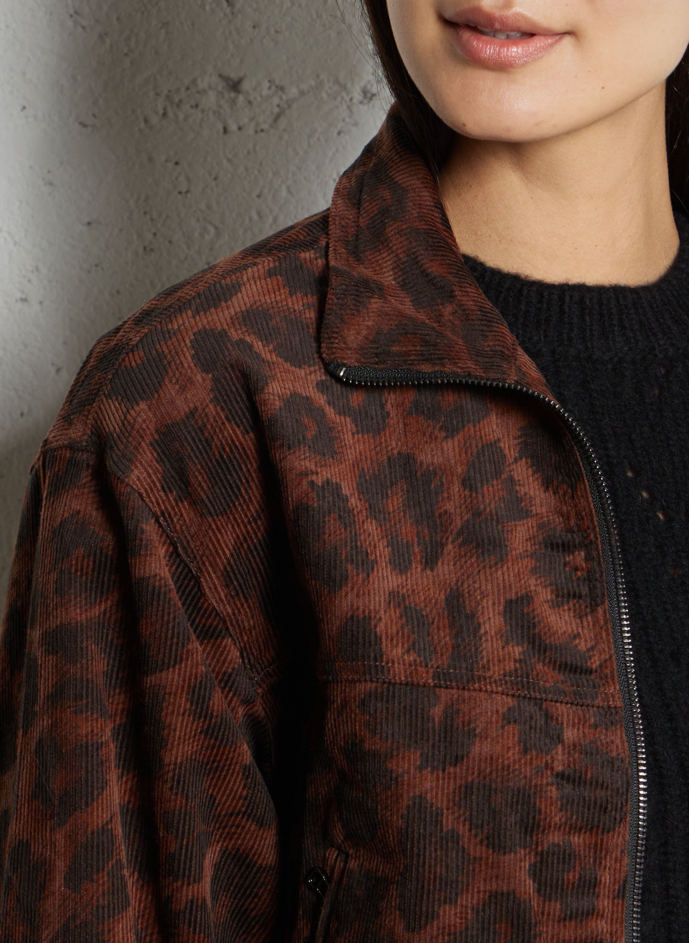 Baumwolljacke mit Stehkragen THE KORNER Braun