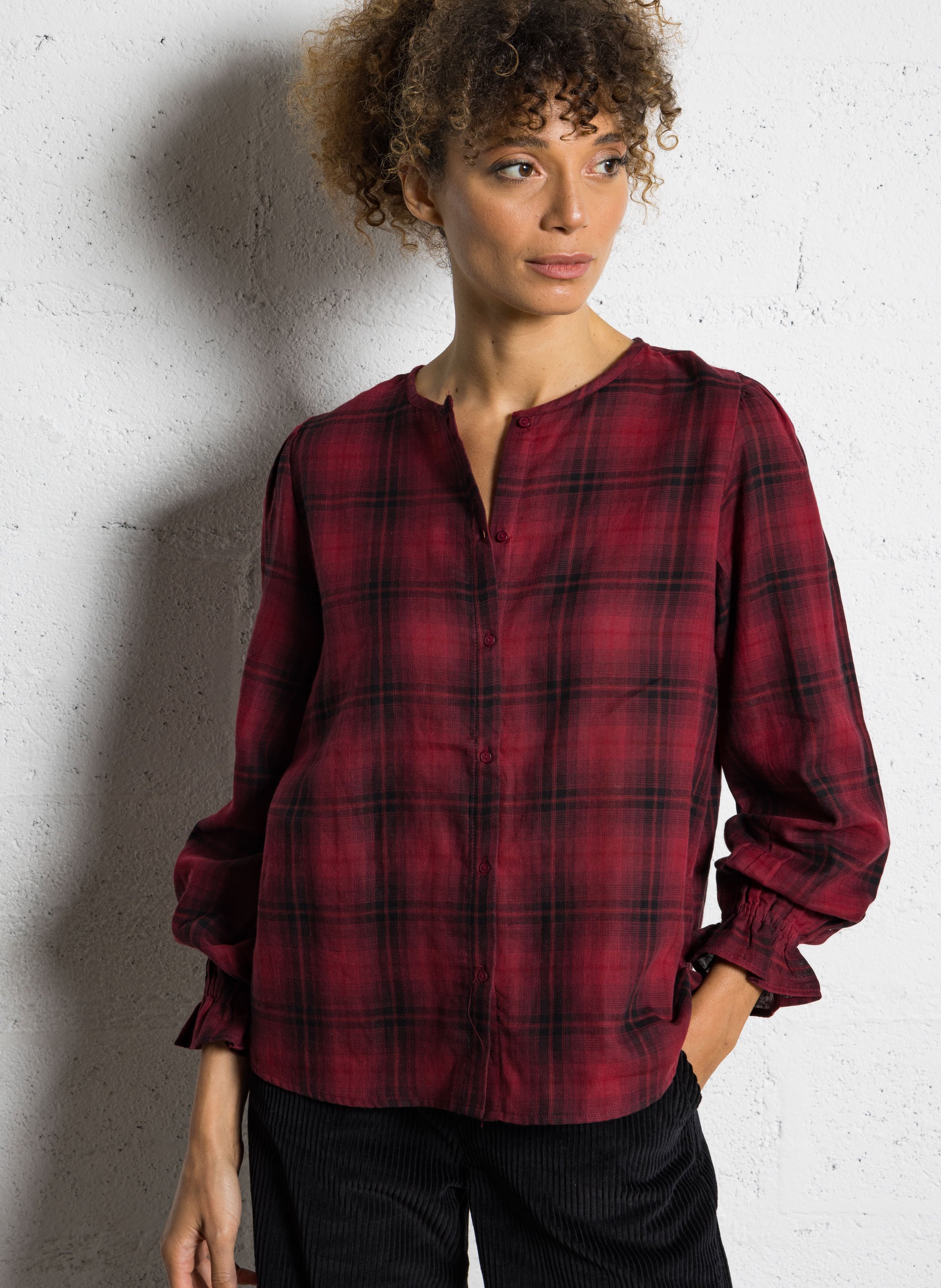 T-shirt met ronde hals van katoen SUD EXPRESS Rood