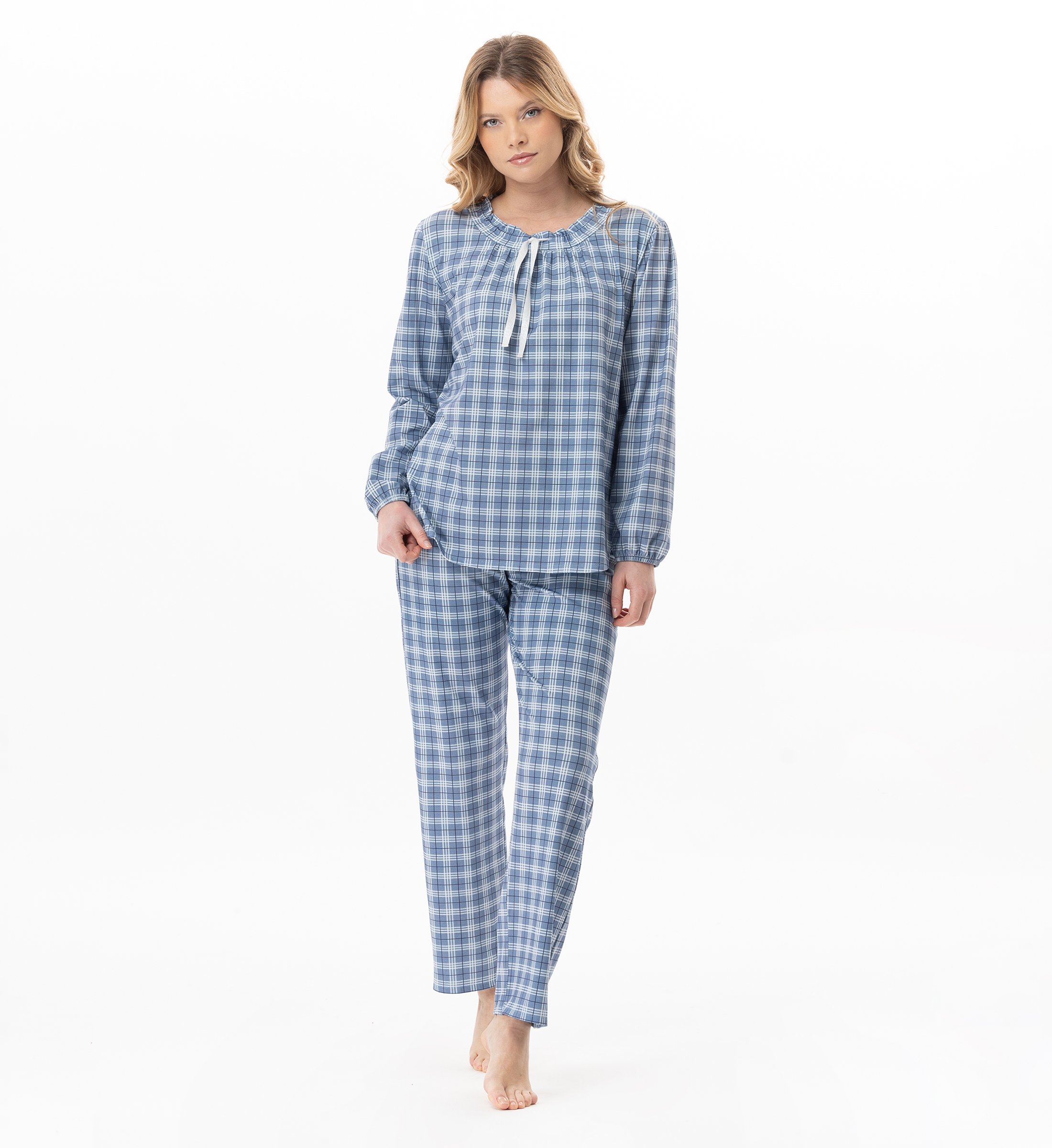 Cotton modal pajamas LE CHAT Blue