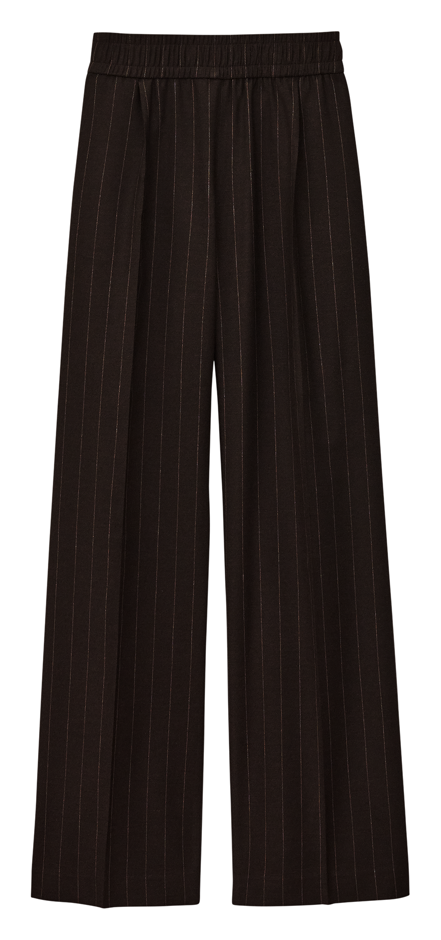 Wijde, gestreepte broek BA&SH Bruin