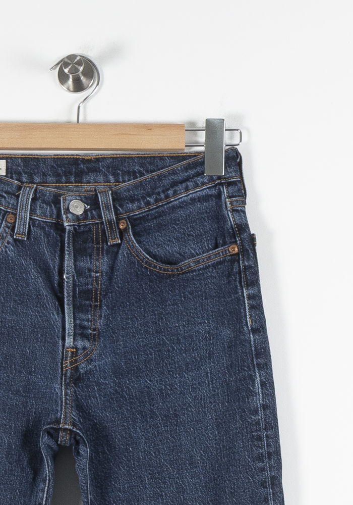 Cropped slim jeans with studs LEVI'S - Seconde main Blue