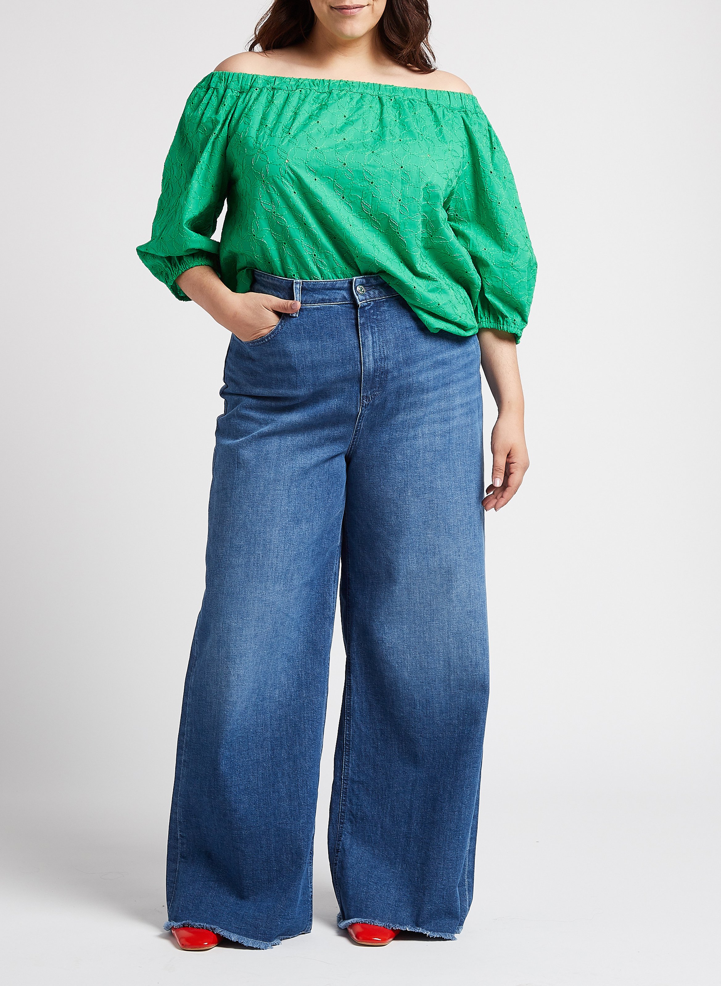 Baumwoll-Tunika mit Stickerei PERSONA by Marina Rinaldi Grun