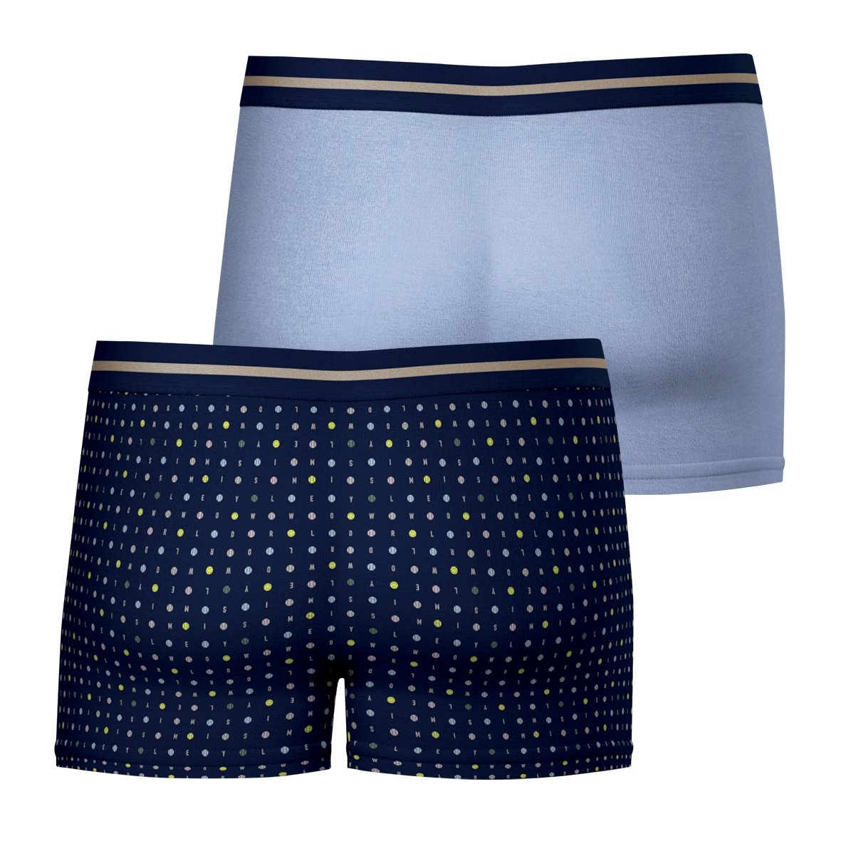 Boxers, set of 2 Blue
