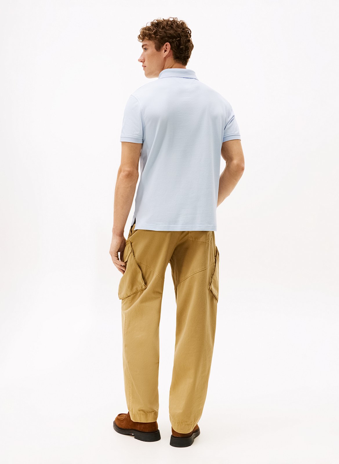 Polo regular-fit en coton biologique mélangé TOMMY HILFIGER Bleu