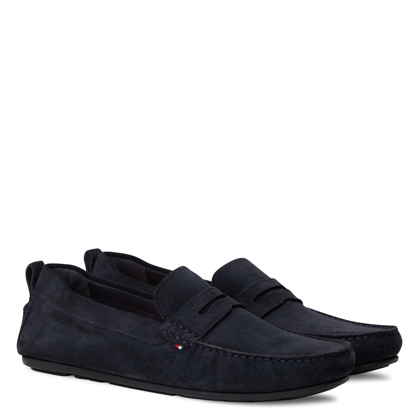 Mocassins en cuir velours TOMMY HILFIGER Blue