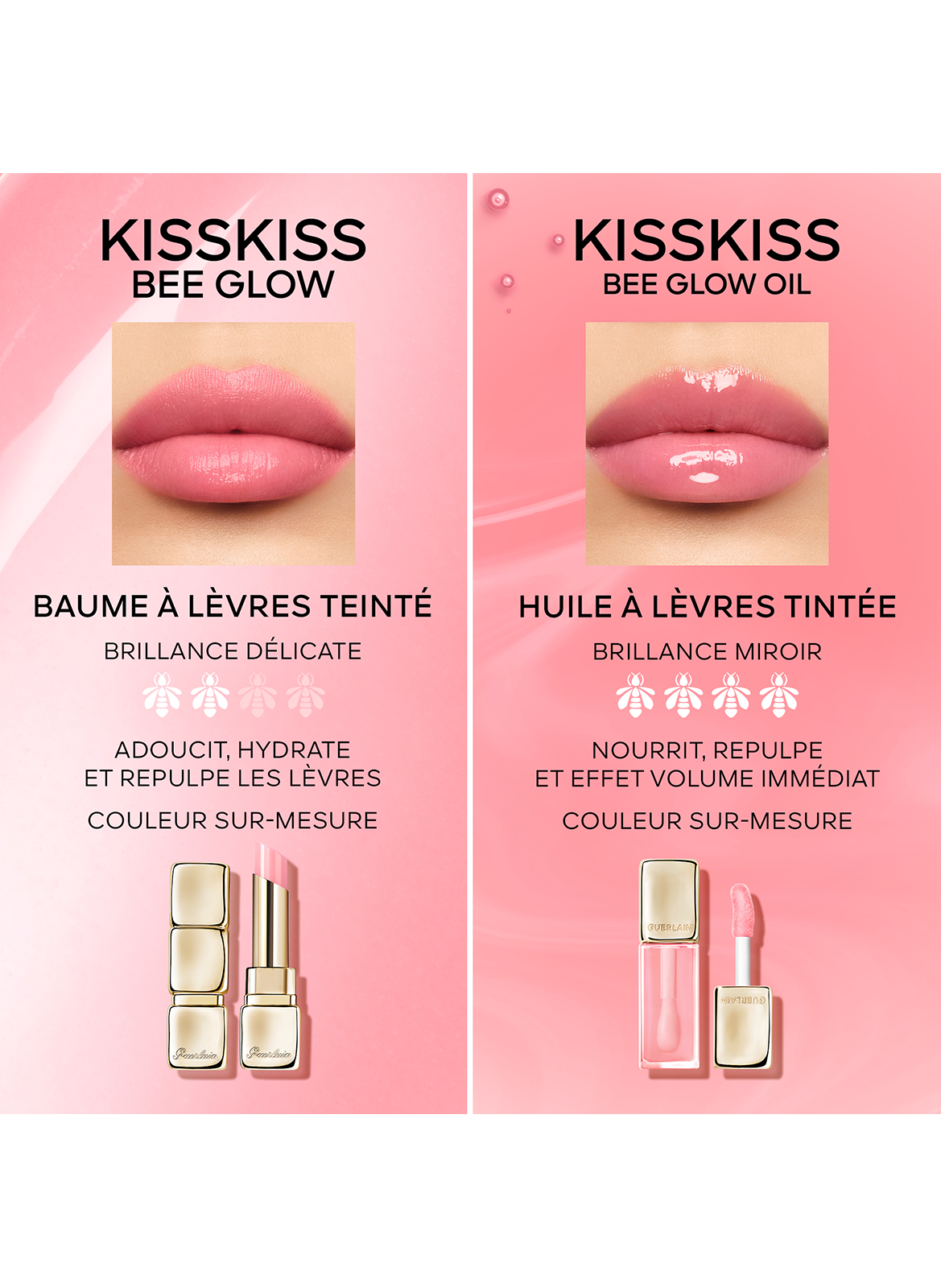 KISSKISS BEE GLOW OIL - Tinted lip oil 809 lavender glow