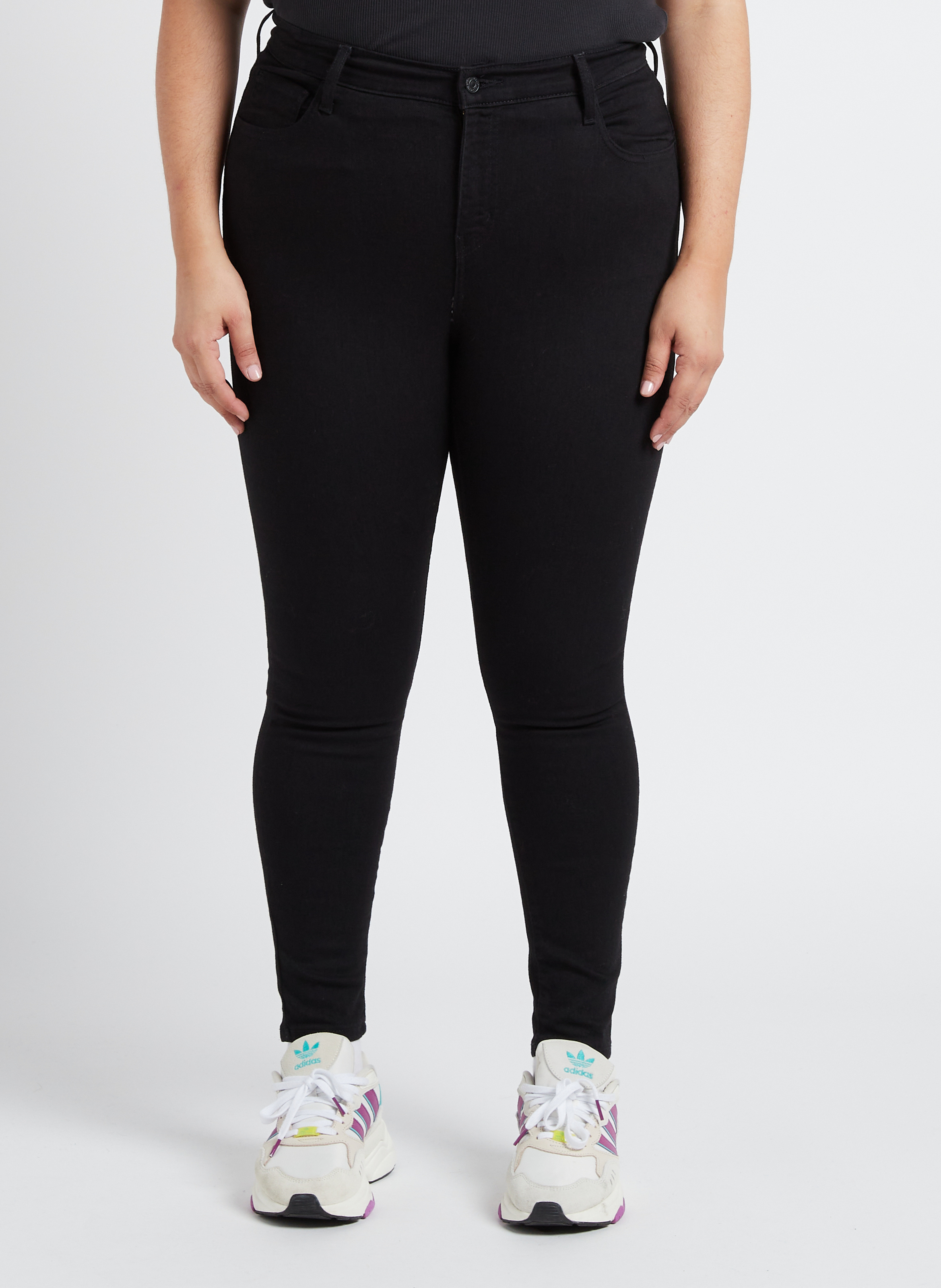 Cotton-blend skinny jeans LEVI'S Black