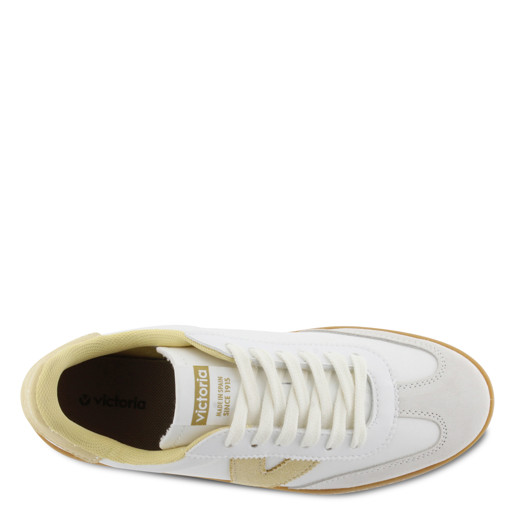 Baskets basses en cuir VICTORIA Jaune