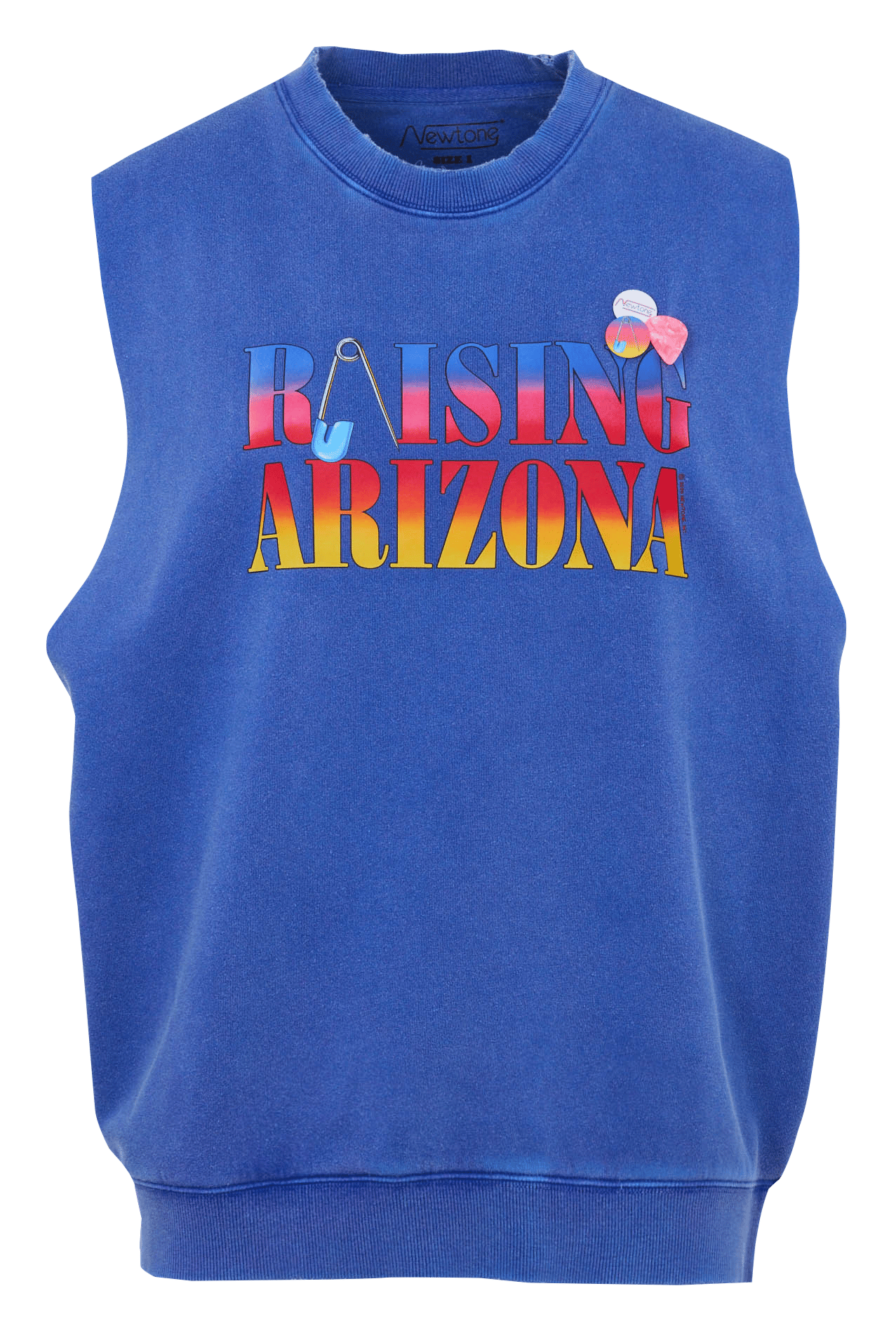 Sweat col rond en coton mélangé NEWTONE Bleu