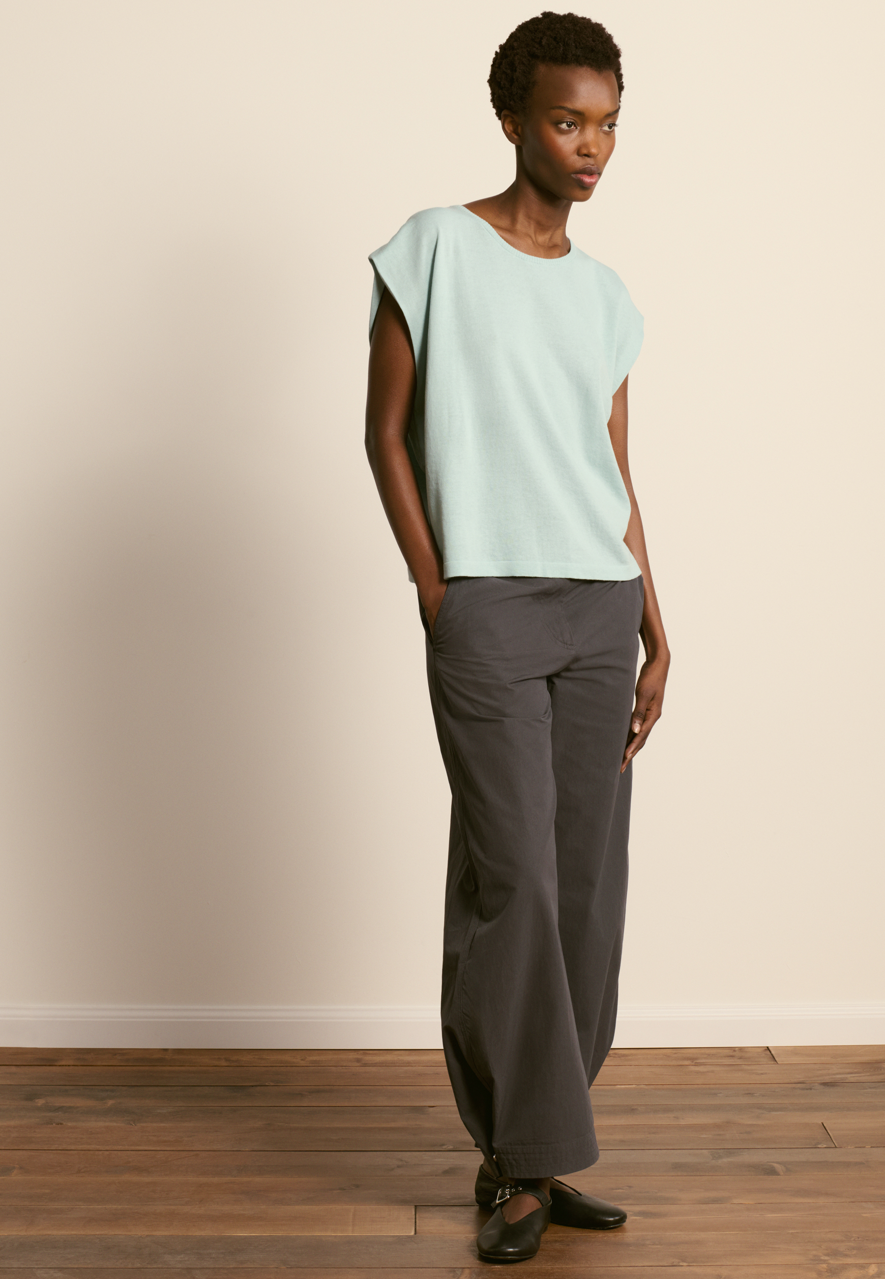 T-shirt en coton biologique MAISON MONTAGUT Vert