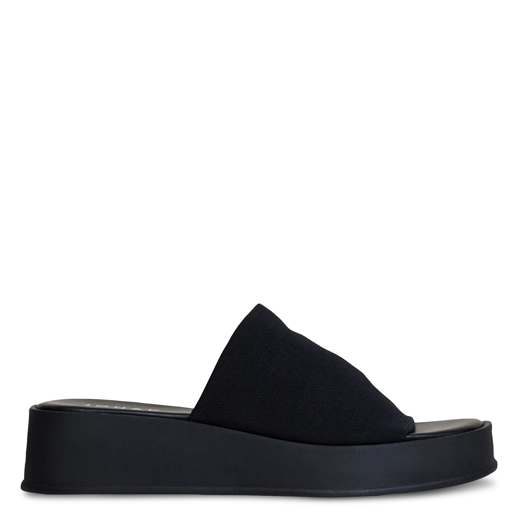 Mules compensées en toile JONAK Noir