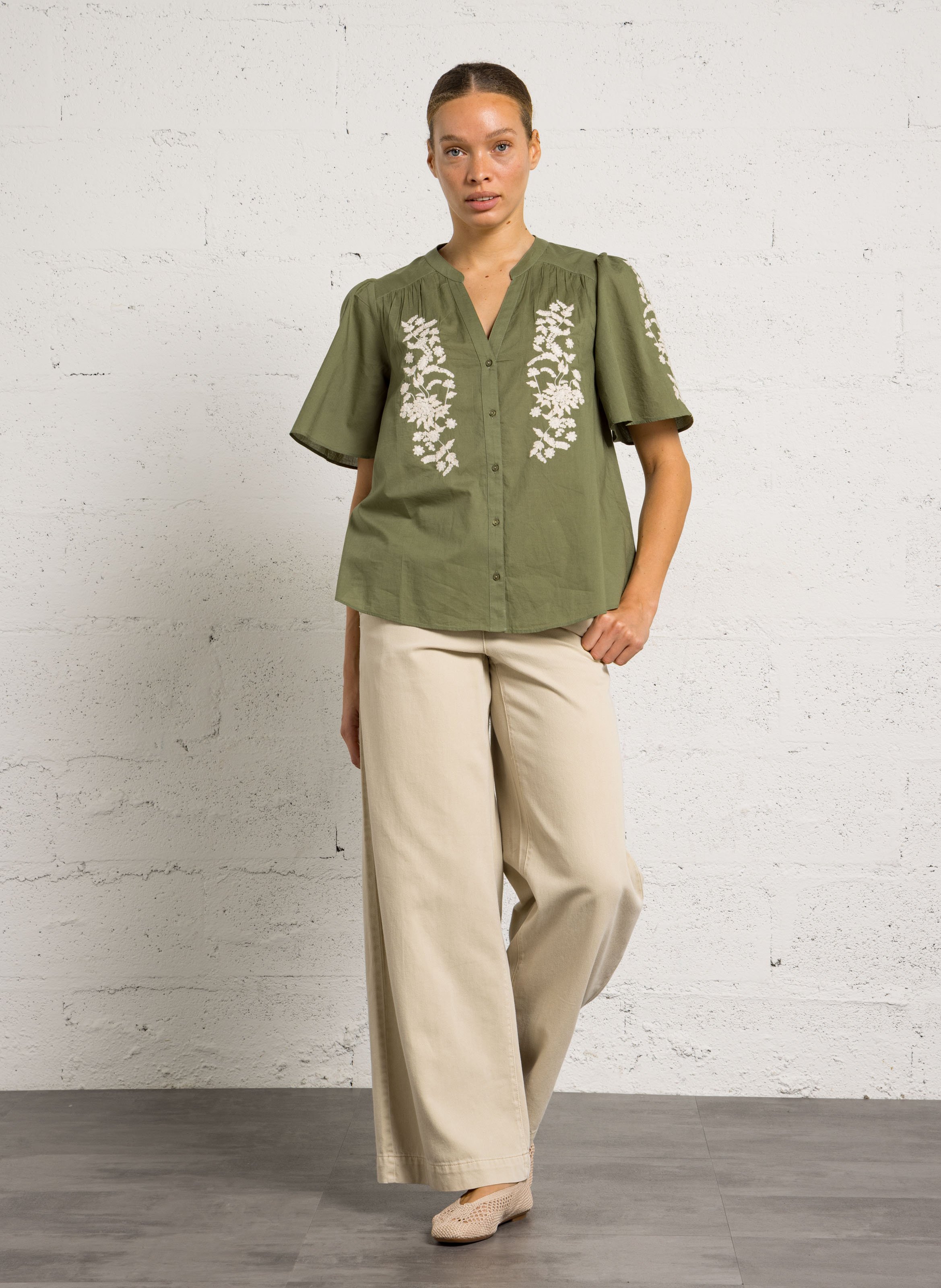 Geflochtene Ballerinas REQINS Braun