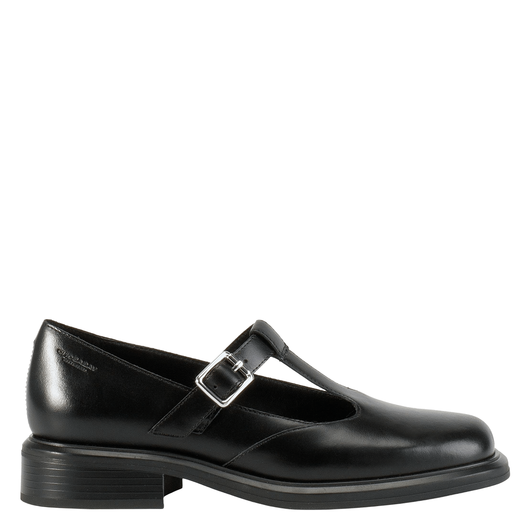 Sandales plates en cuir VAGABOND Noir