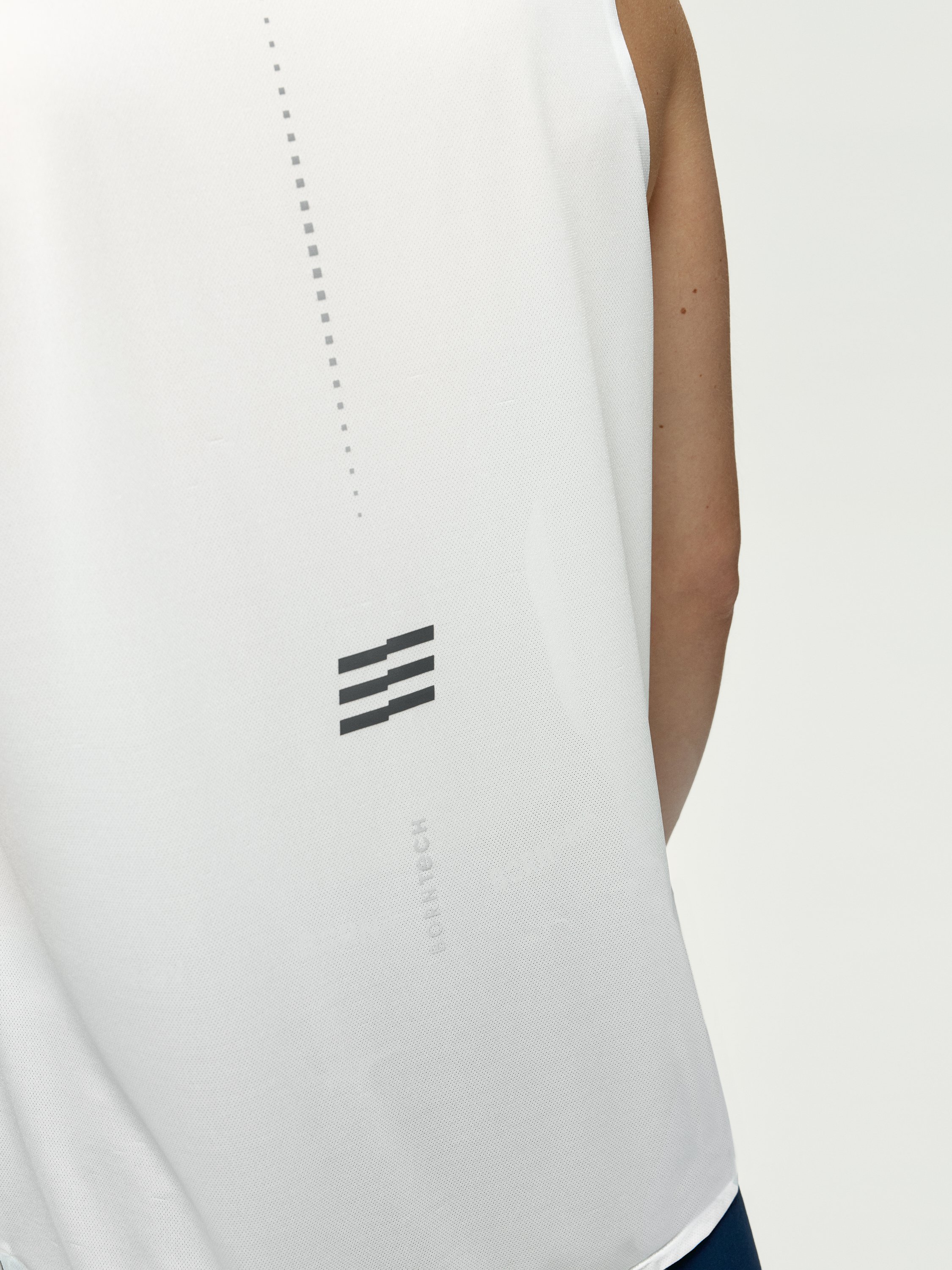 Men's running t-shirt ryder run performance BORN White