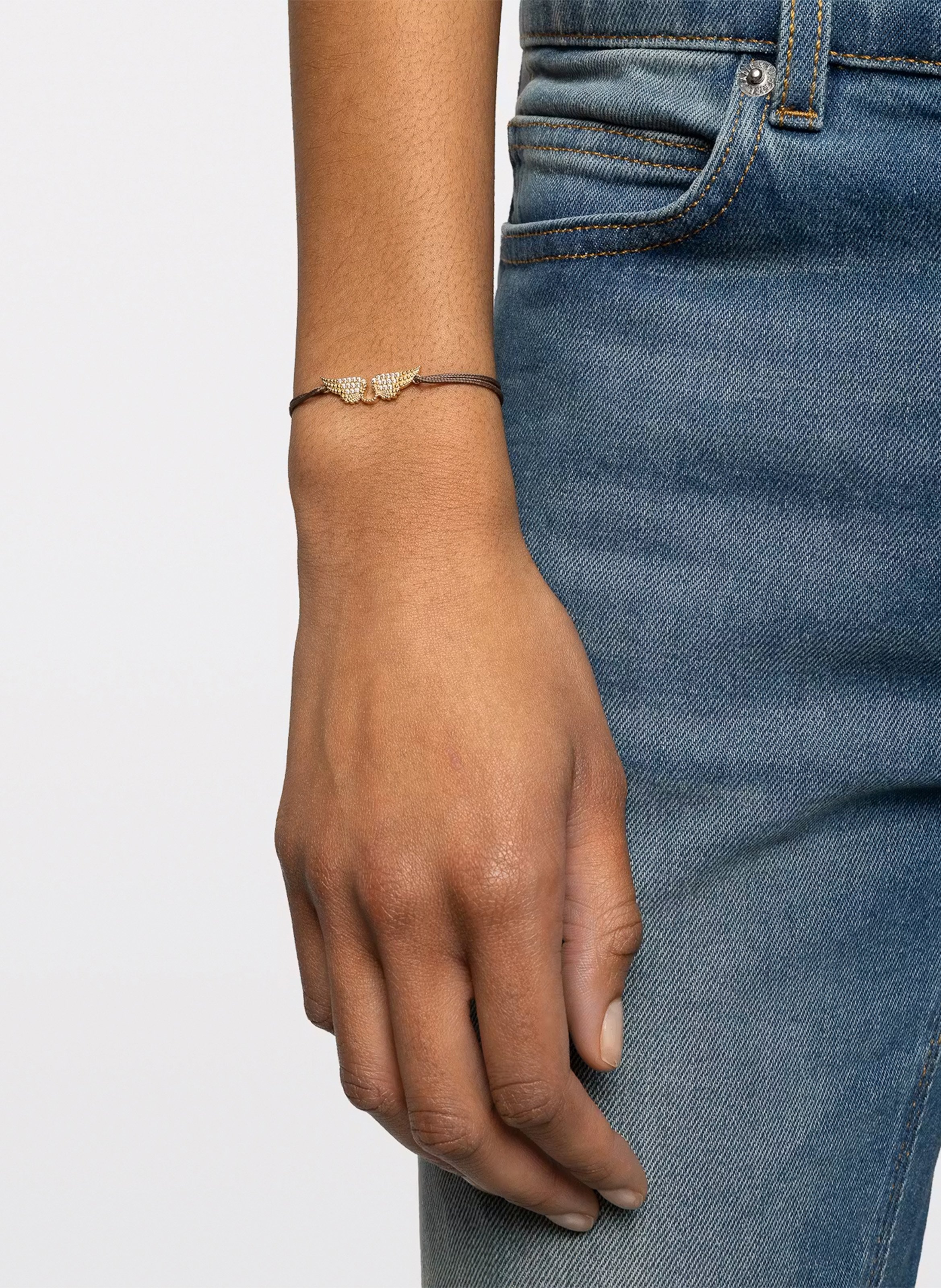 Bracelet à strass ZADIG&VOLTAIRE Marron