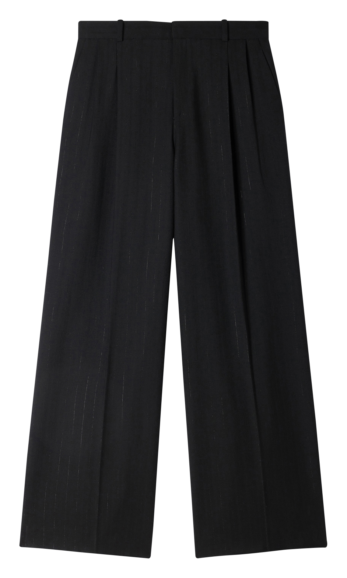 High-waisted wide-leg pants SANDRO Black