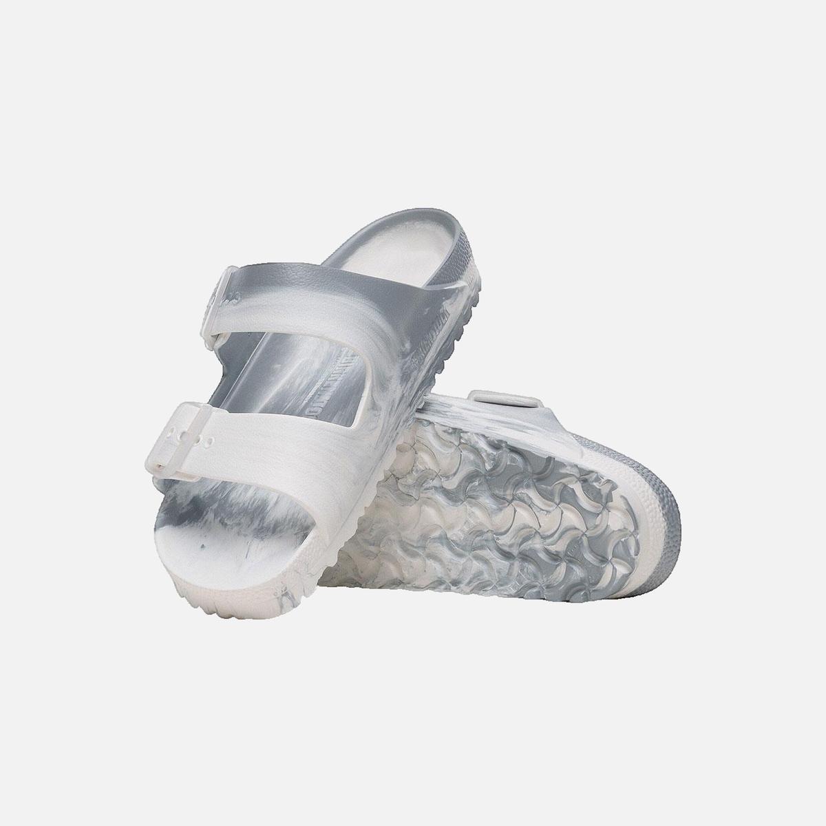 Arizona flat sandals BIRKENSTOCK Silver
