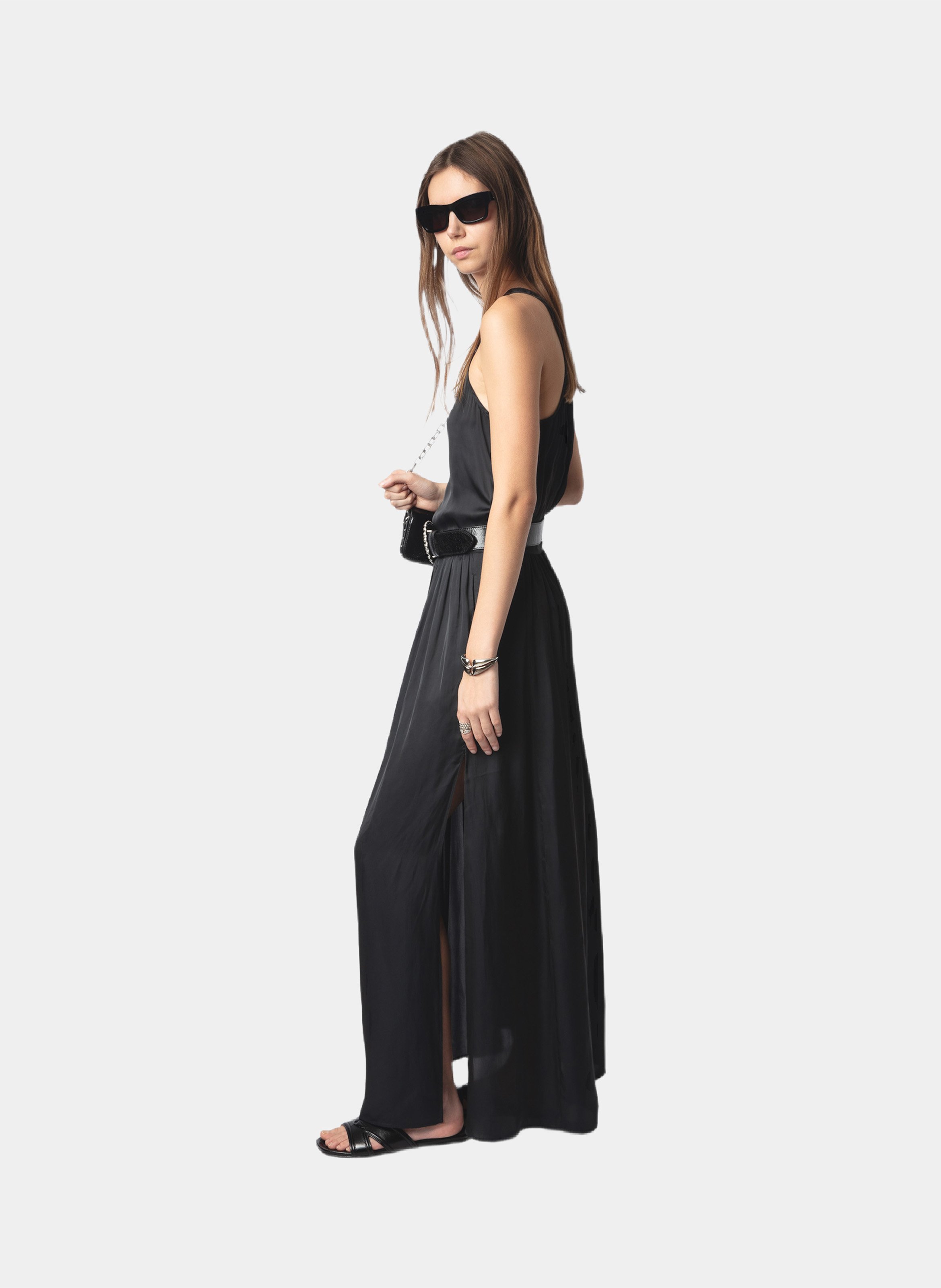 Jupe longue satinée  ZADIG&VOLTAIRE Noir