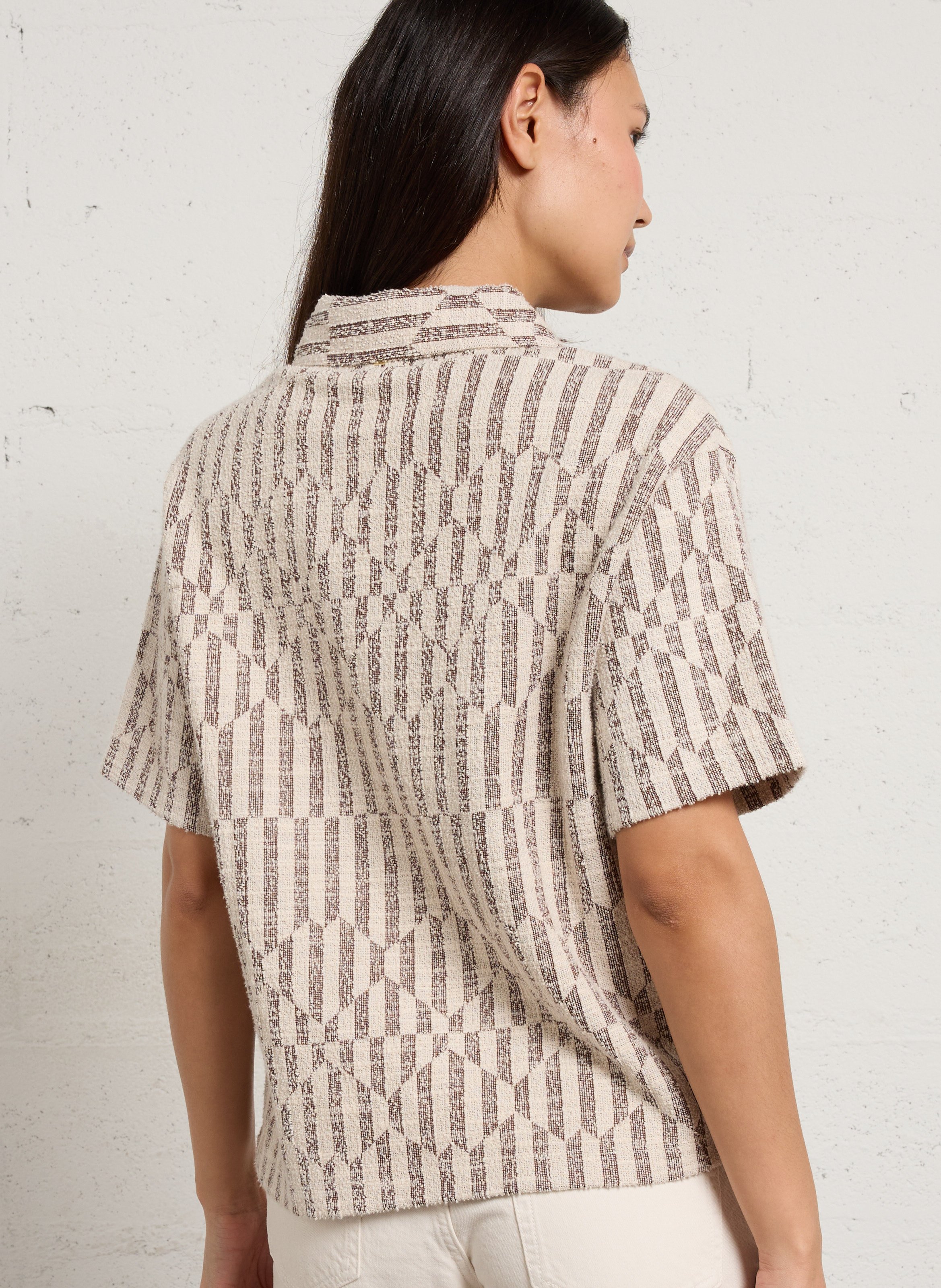Chemise cintrée en coton mélangé BILLABONG Beige