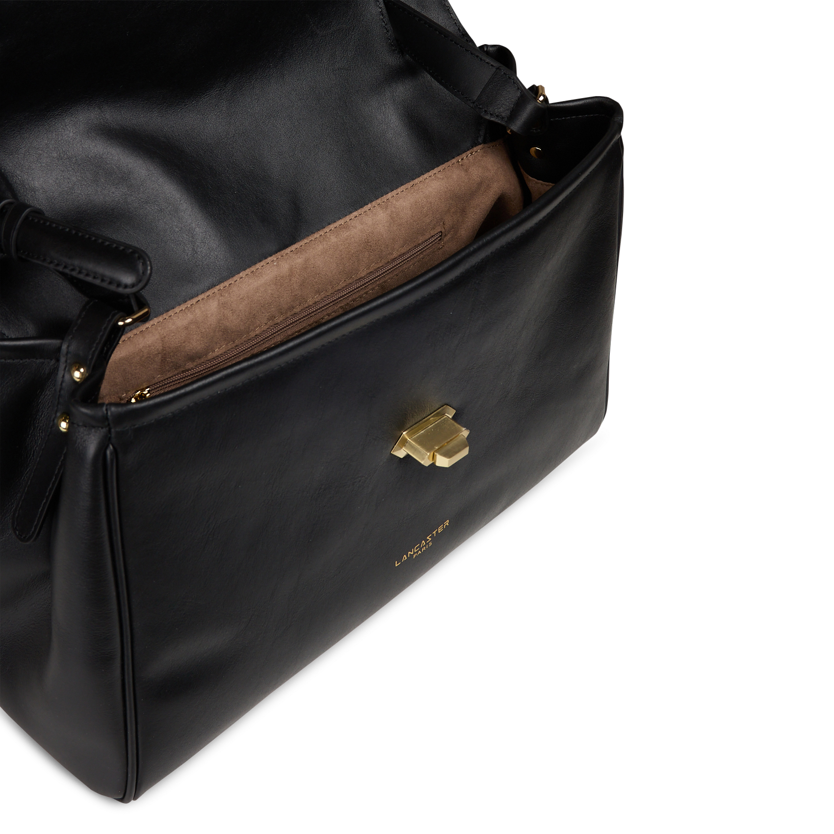 Leren handtas LANCASTER PARIS Zwart