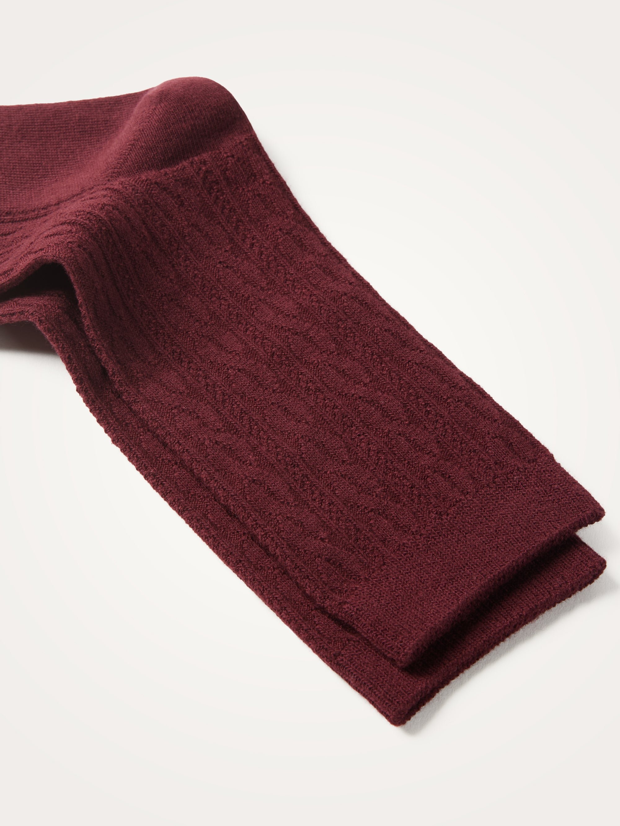 Ribbed Braided High Socks VANESSA WU Red