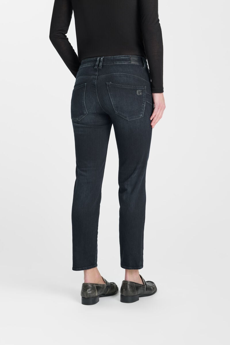 Jeans push-up  taille haute pulp, 7/8ème LE TEMPS DES CERISES Bleu