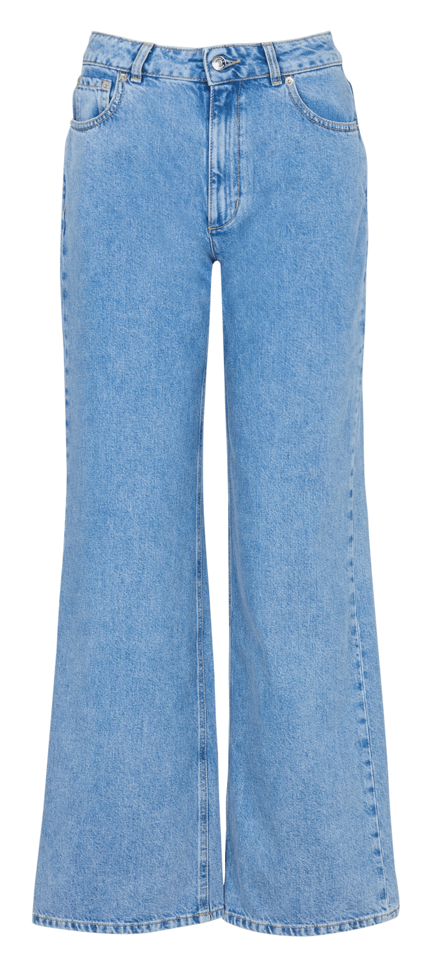 Jean large en coton BERENICE Bleu