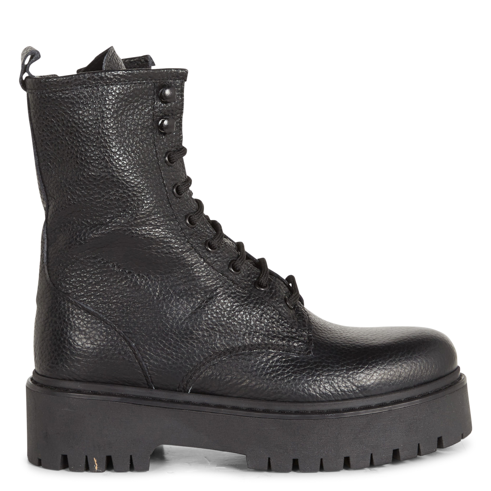 Calfskin leather mid-calf boots JONAK Black